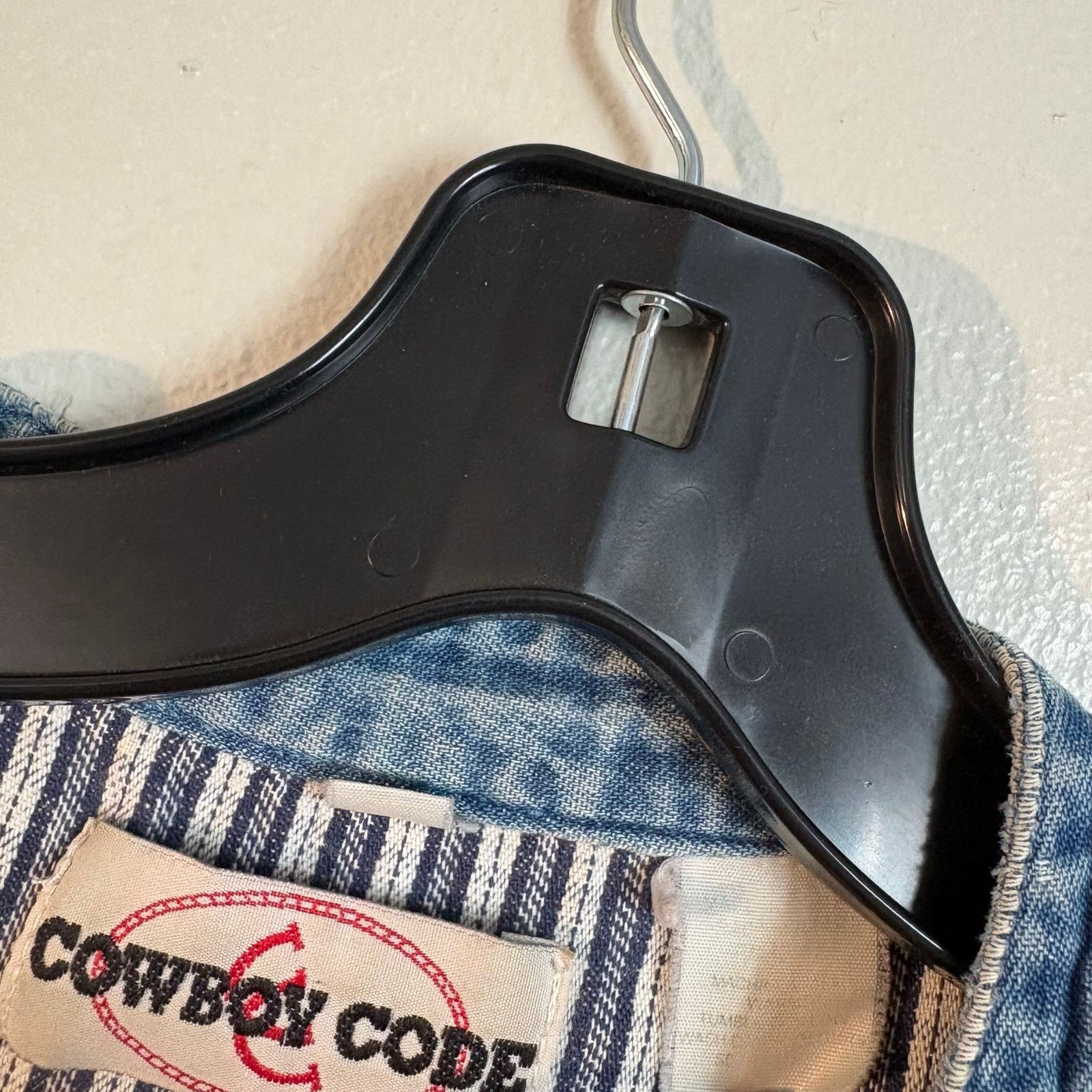 Other Cowboy Code Plaid Work Shirt with Denim Mock Neck Western Size US L / EU 52-54 / 3 - 3 Thumbnail