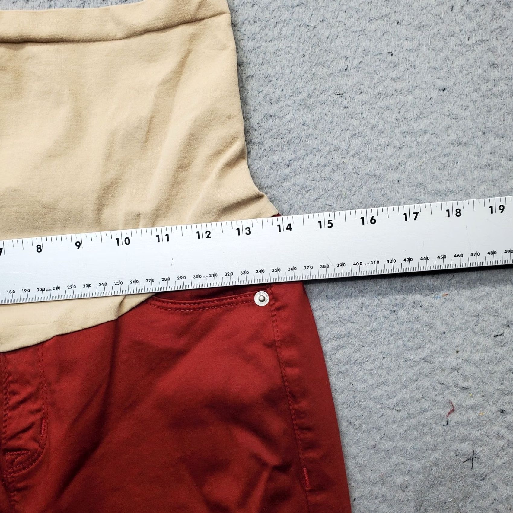 Hudson Hudson Maternity Pants Womens 26 Red Secret Fit Belly Nico Mid Rise Super Skinny Size 26" / US 2 / IT 38 - 6 Thumbnail