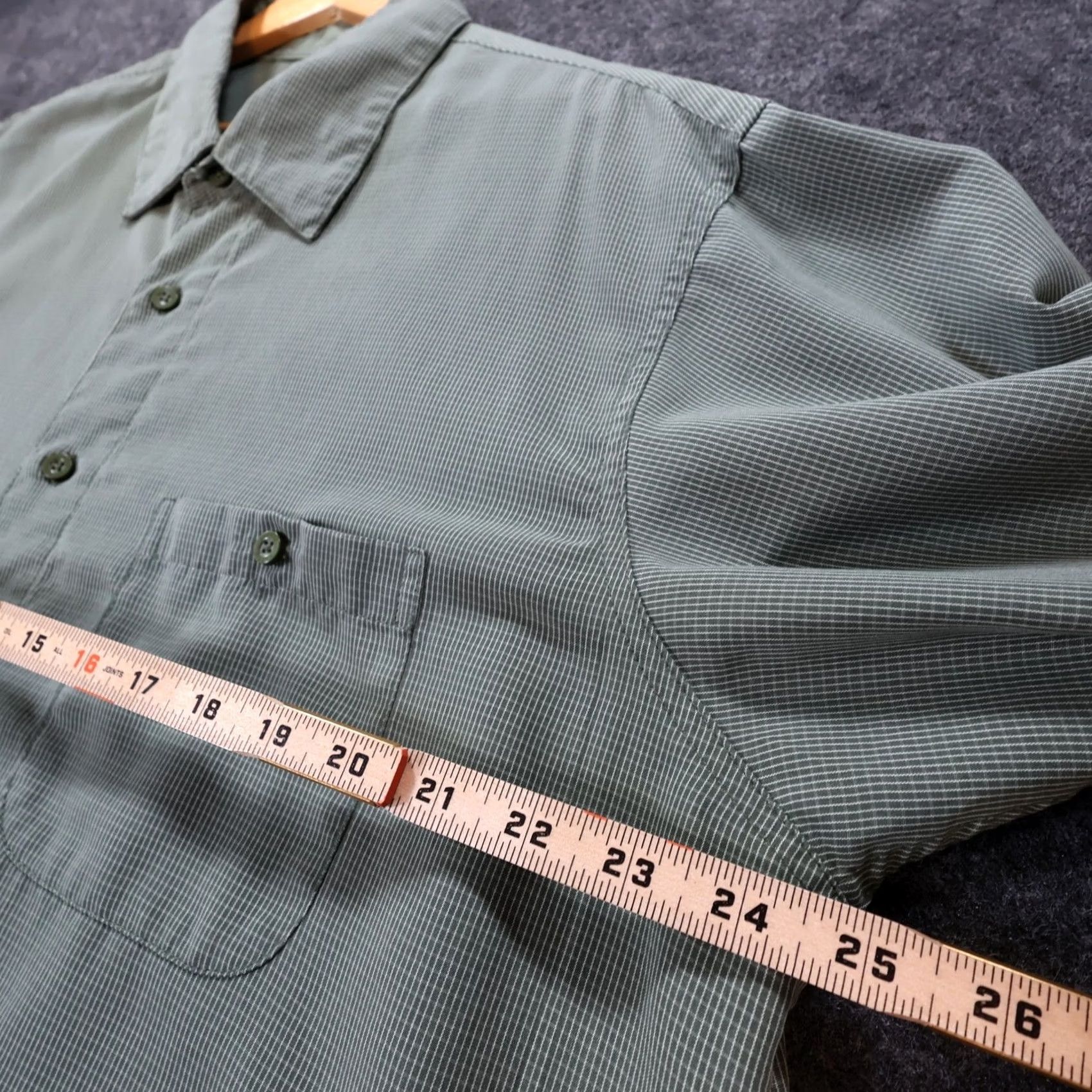 Haggar Haggar Button Up Shirt Mens L Green Excellent Micro Check Long Sleeve Size US L / EU 52-54 / 3 - 3 Thumbnail