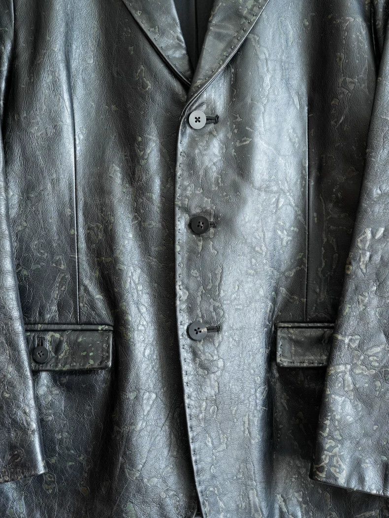Yohji Yamamoto Yohji Yamamoto Yohji Yamamoto Textured Leather Jacket Limi Size US M / EU 48-50 / 2 - 4 Thumbnail