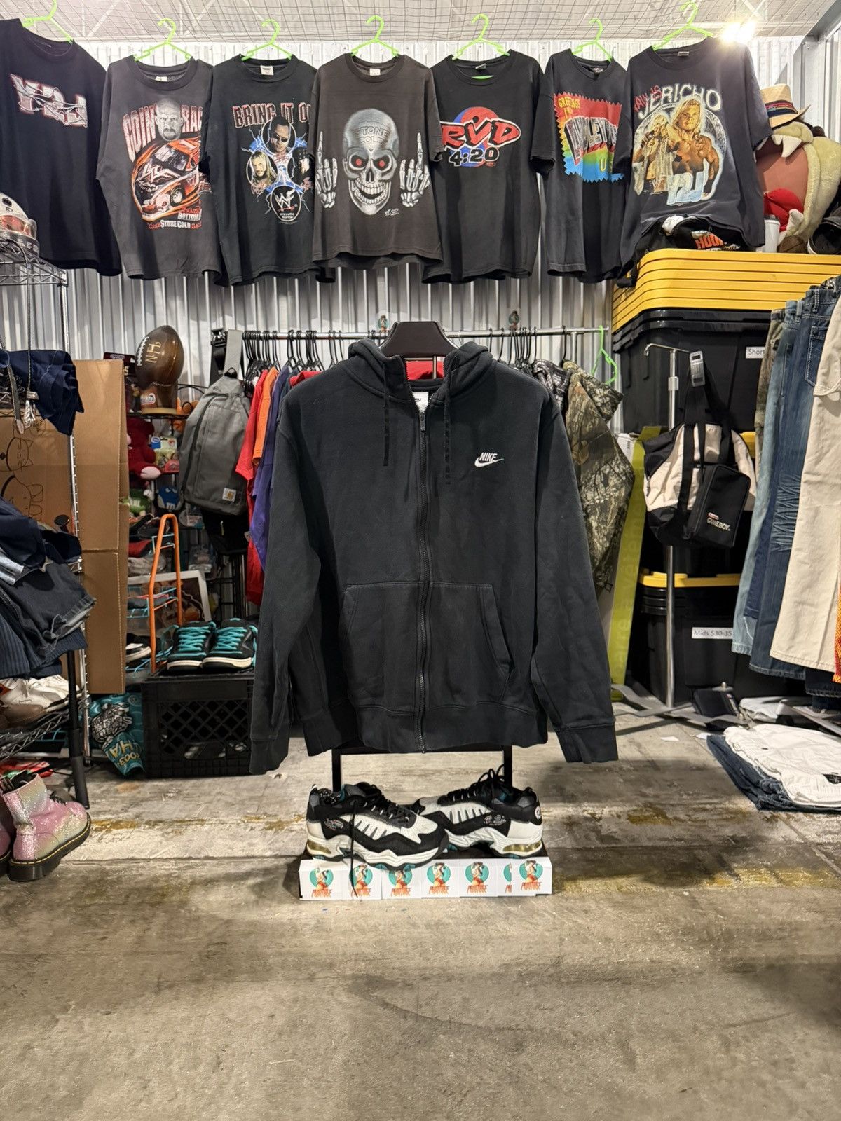 Black Nike Zip Up Hoodie XL