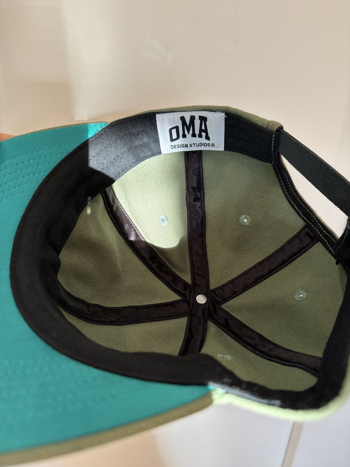 oMA STUDIOS Leather strapback NY hat Size ONE SIZE - 4 Thumbnail