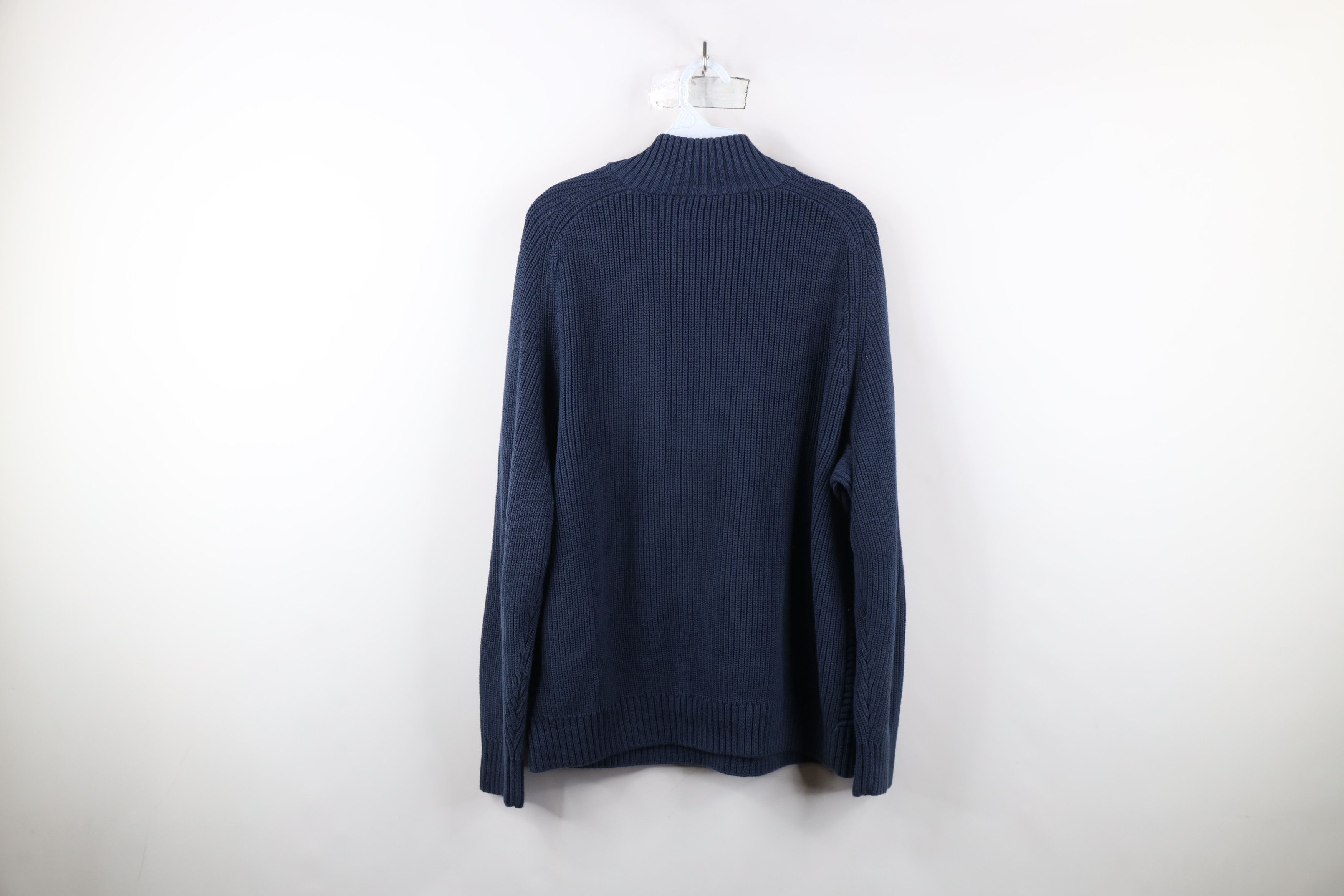 Duluth Trading Company × Vintage Duluth Trading Co Burly Retirement Button Mock Neck Sweater Size US L / EU 52-54 / 3 - 9 Thumbnail