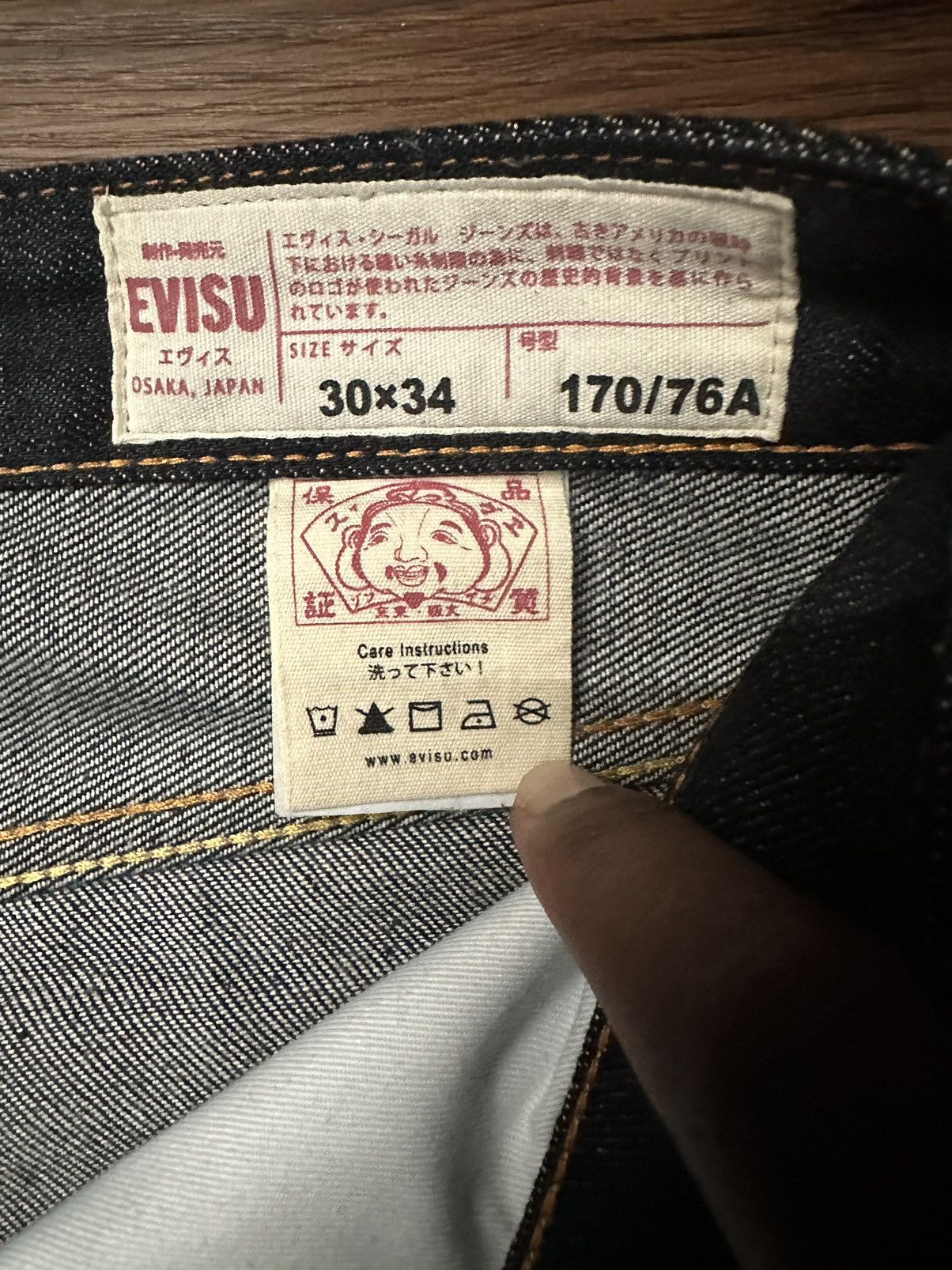 Evisu Evisu “Multi-badge Daicock Embroidery” Jeans Size US 30 / EU 46 - 5 Thumbnail
