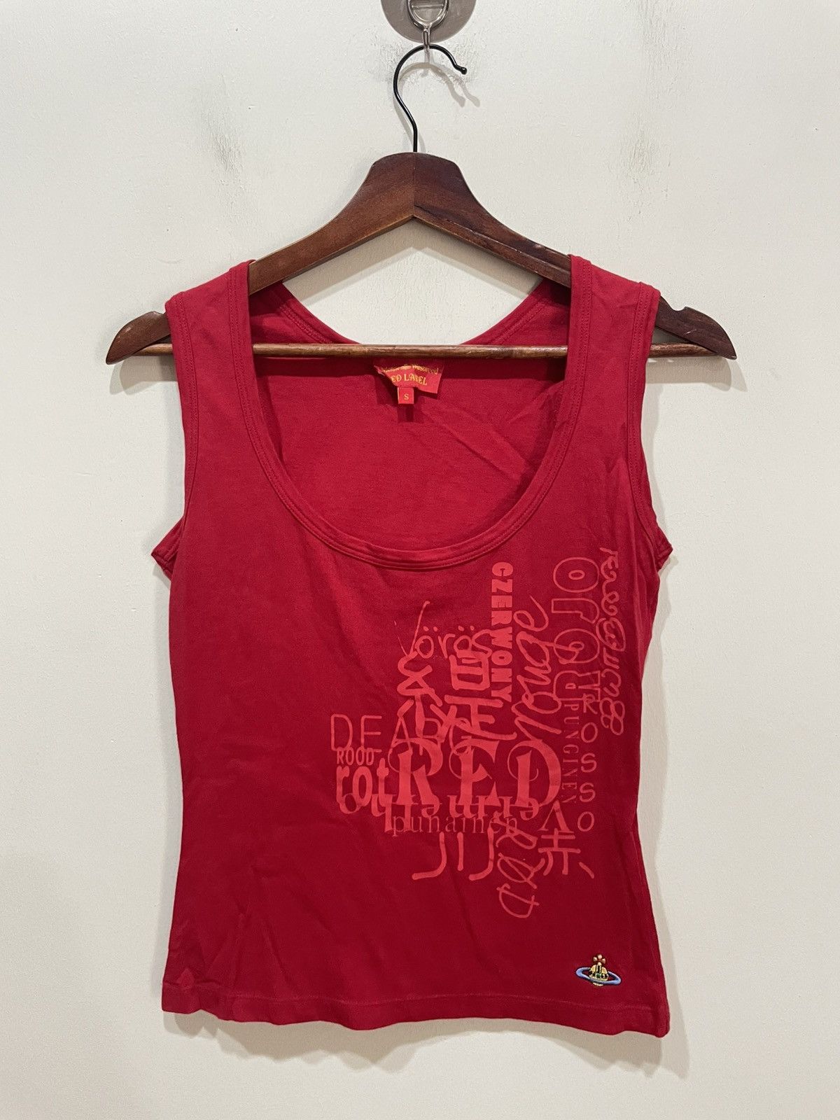Vivienne Westwood Vivienne Westwood Red Tank Top Size S / US 4 / IT 40 - 1 Thumbnail