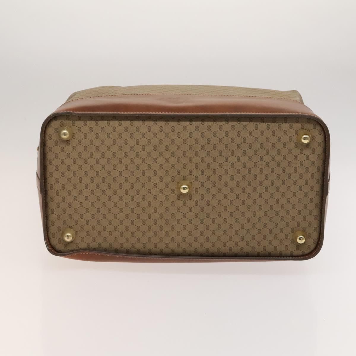 Gucci GUCCI Micro GG Supreme Boston Bag Pvc Beige Gold 012 024 Size ONE SIZE - 9 Thumbnail