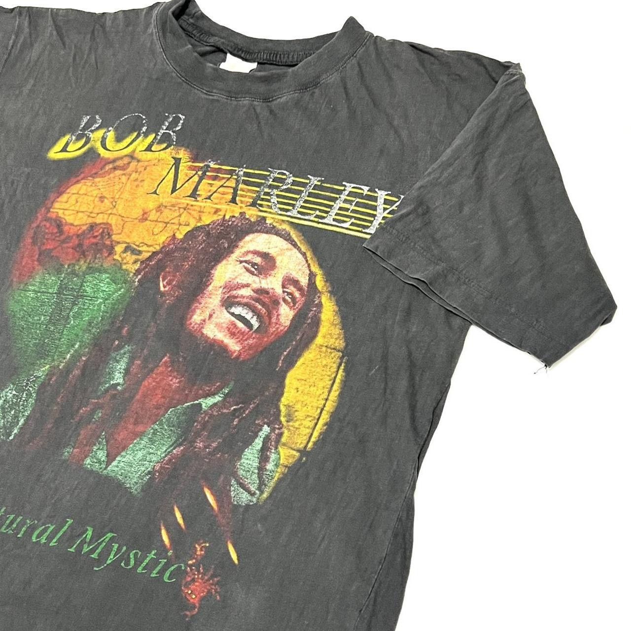 Bob Marley Vintage T-shirt Bob Marley Natural Mystic 90s Size US XL / EU 56 / 4 - 2 Thumbnail