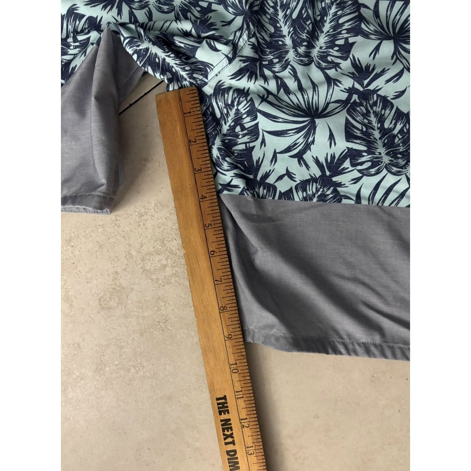TravisMathew TravisMathew Board Shorts Mens 38 Blue Gray Mint Palm Print Colorblock Trunks Size US 38 / EU 54 - 7 Thumbnail