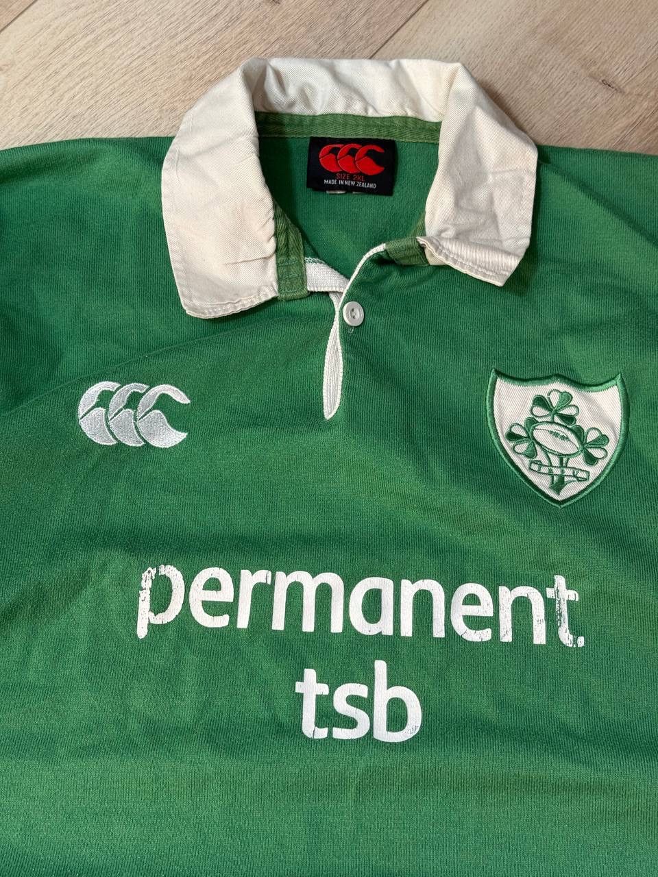 Canterbury of New Zealand Vintage Canterbury Irish Rugby Shirt SS2005 IRFU Jersey Size US XXL / EU 58 / 5 - 2 Thumbnail