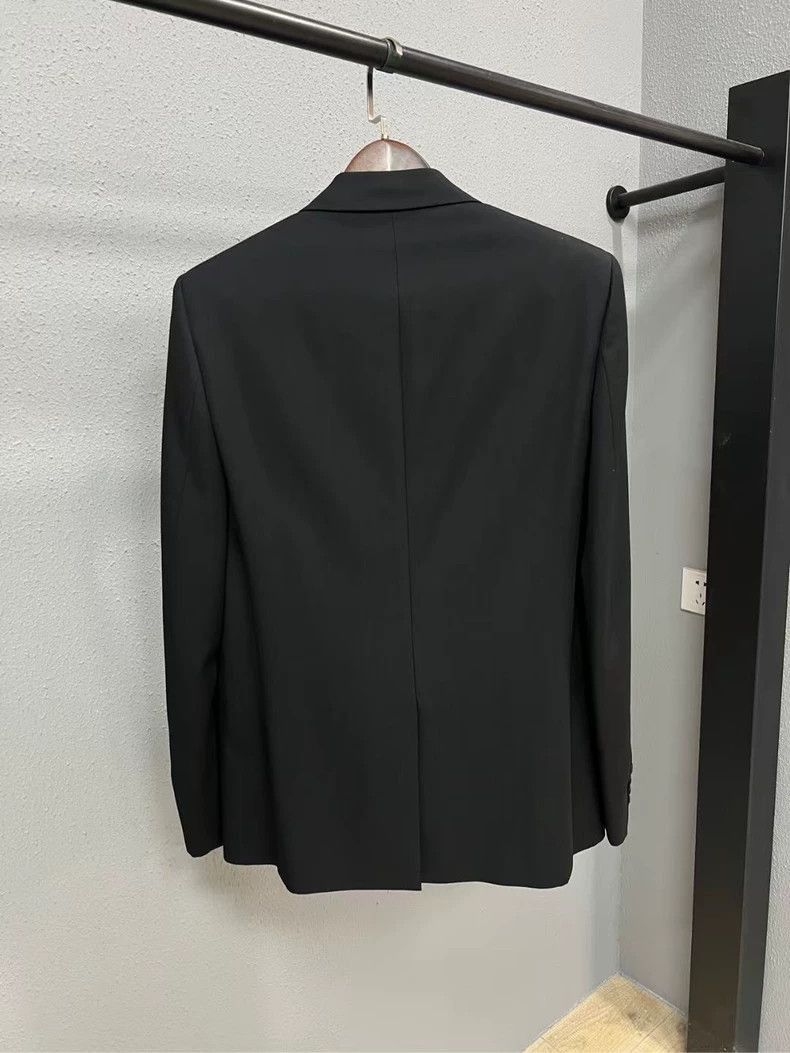 Saint Laurent Paris Black Satin Lapel Suit Jacket-2507 Size US M / EU 48-50 / 2 - 6 Thumbnail