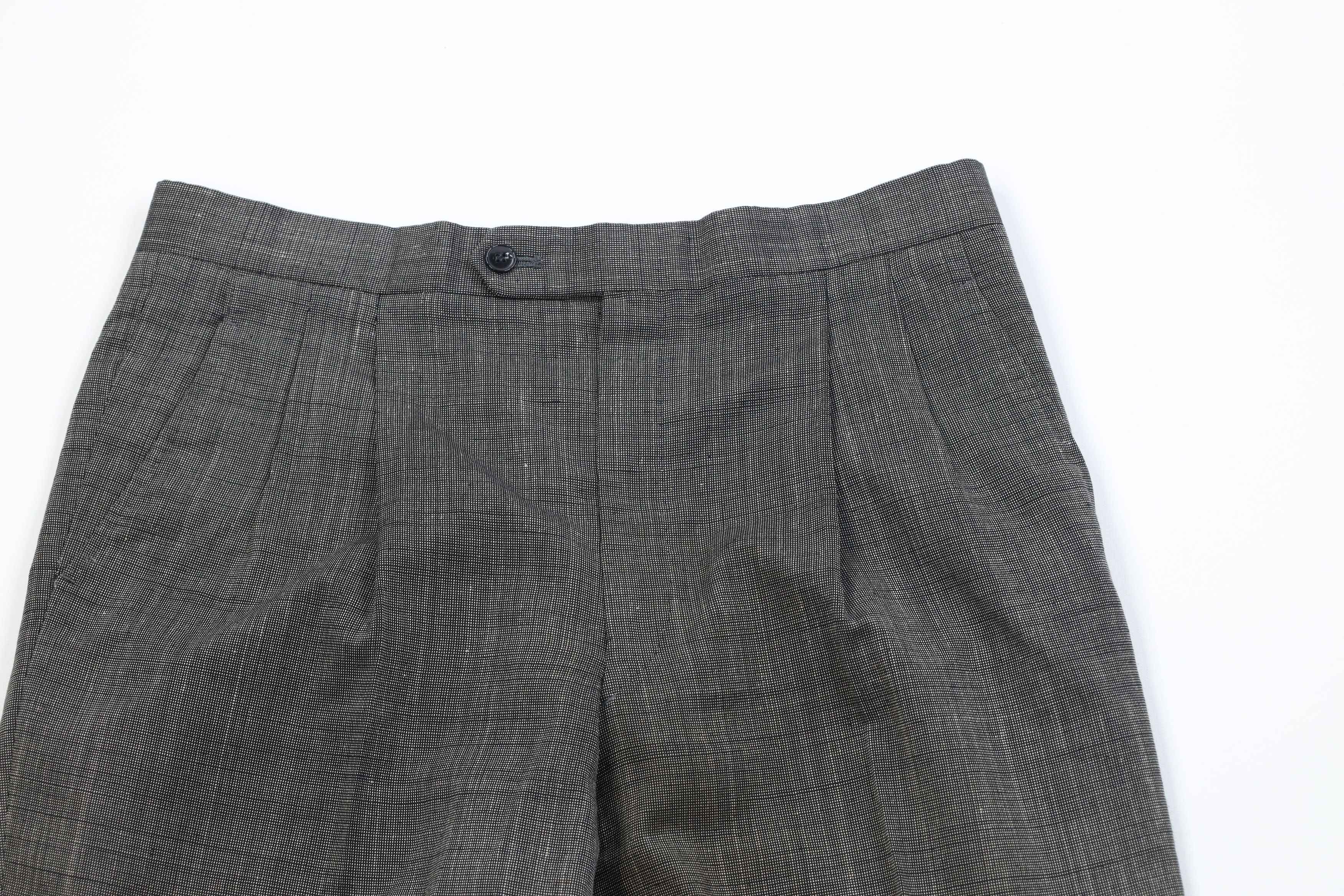 Vintage Vintage 60s Rockabilly Wool Blend Knit Wide Leg Chino Pants Size US 32 / EU 48 - 2 Thumbnail