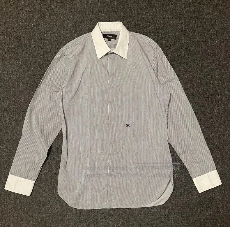 Fendi Fendi Gray Checked Long Sleeve Shirt. Size US L / EU 52-54 / 3 - 3 Thumbnail