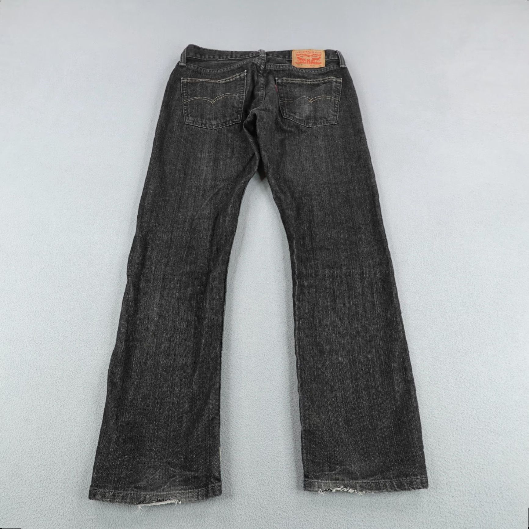 Levi's VINTAGE Levi's Jeans Mens 514 Regular Fit Denim 31x30 Black - Straight Leg, Button-Fly, 90s Style Men’s Pants Size US 30 / EU 46 - 5 Thumbnail