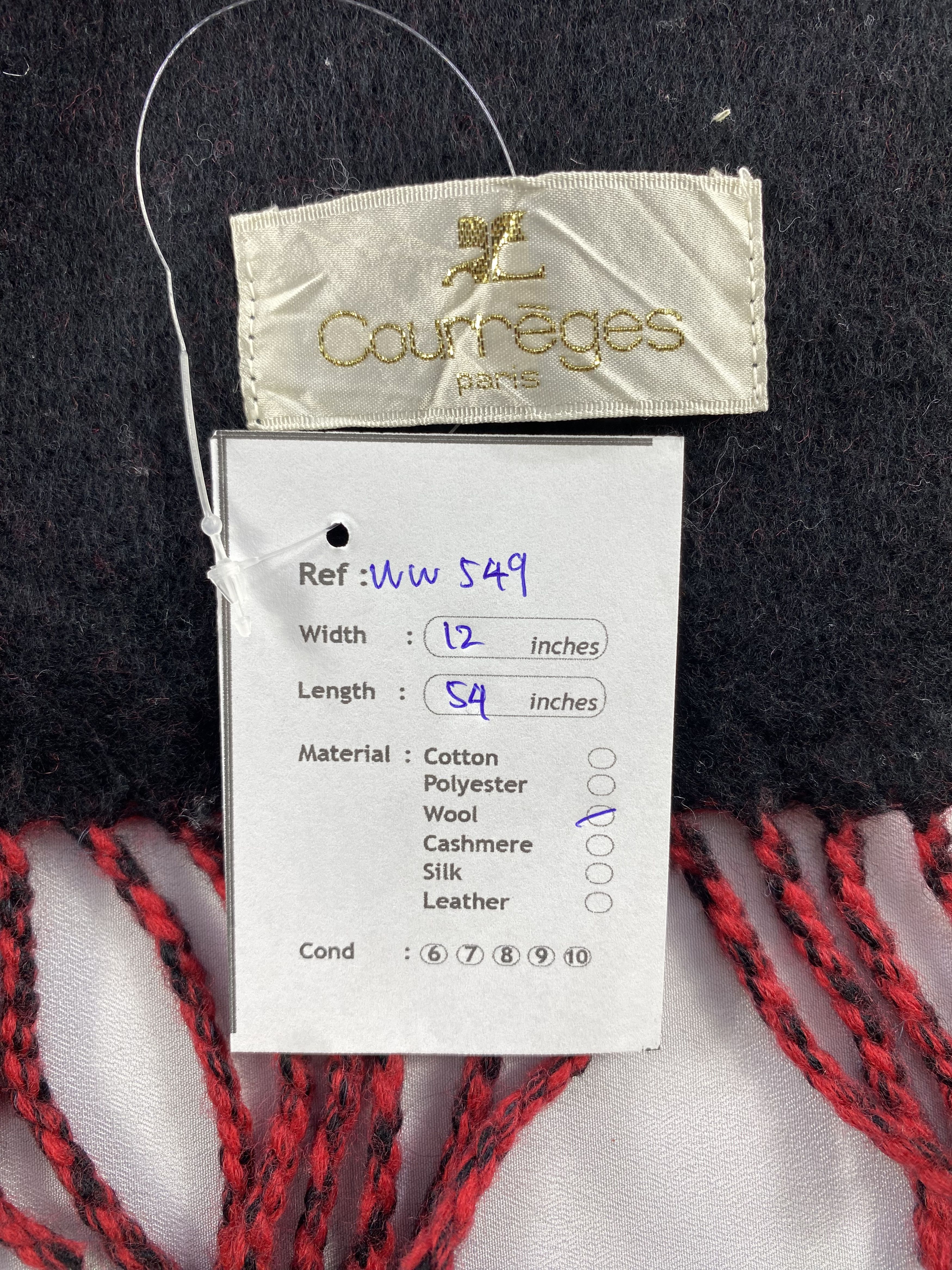 Courreges Courreges Scarf / Muffler / Neckwear - WW549 Size ONE SIZE - 6 Thumbnail