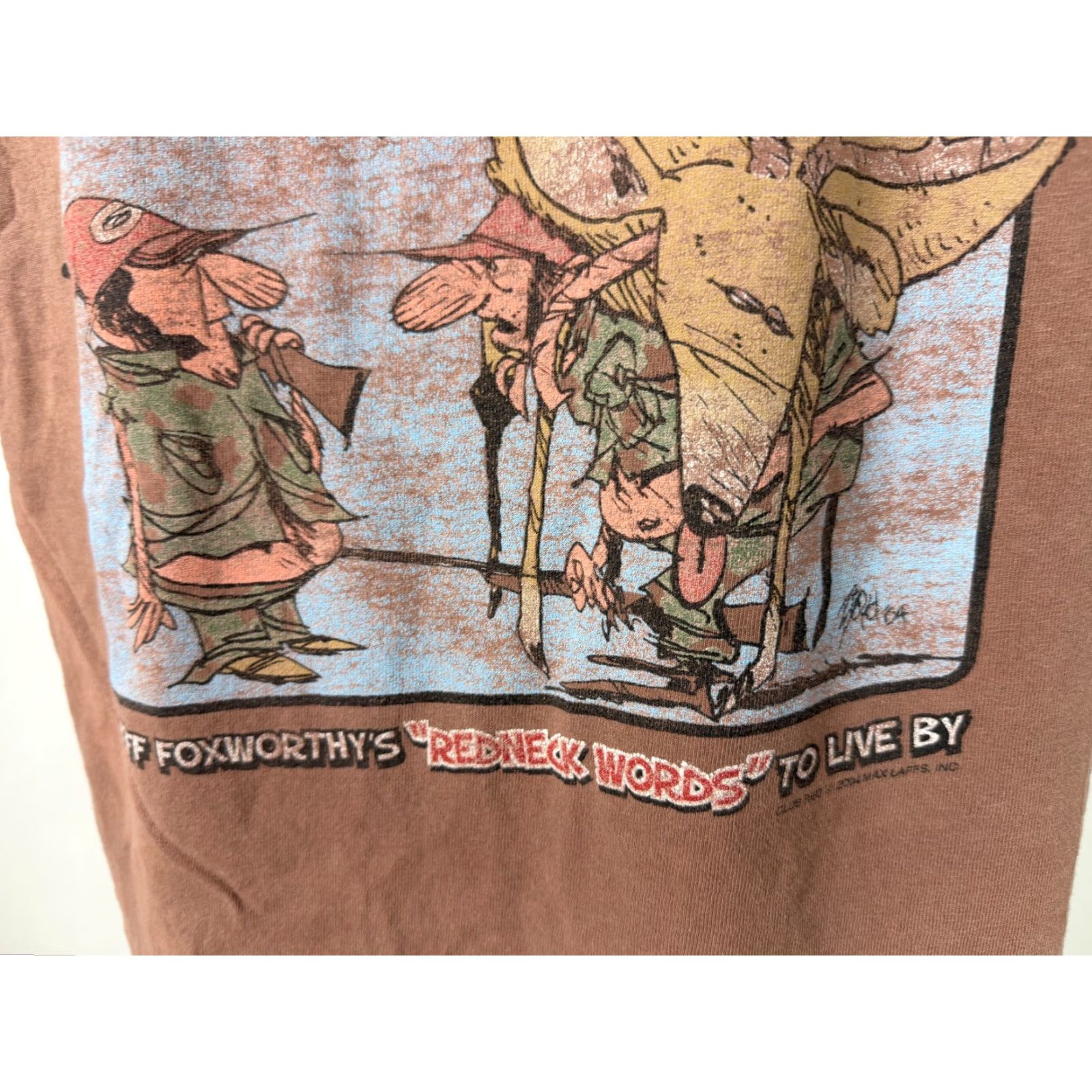 Vintage VINTAGE Jeff Foxworthy Shirt Large Redneck Comedy Deer Hunting Distressed Grunge Size US L / EU 52-54 / 3 - 6 Thumbnail