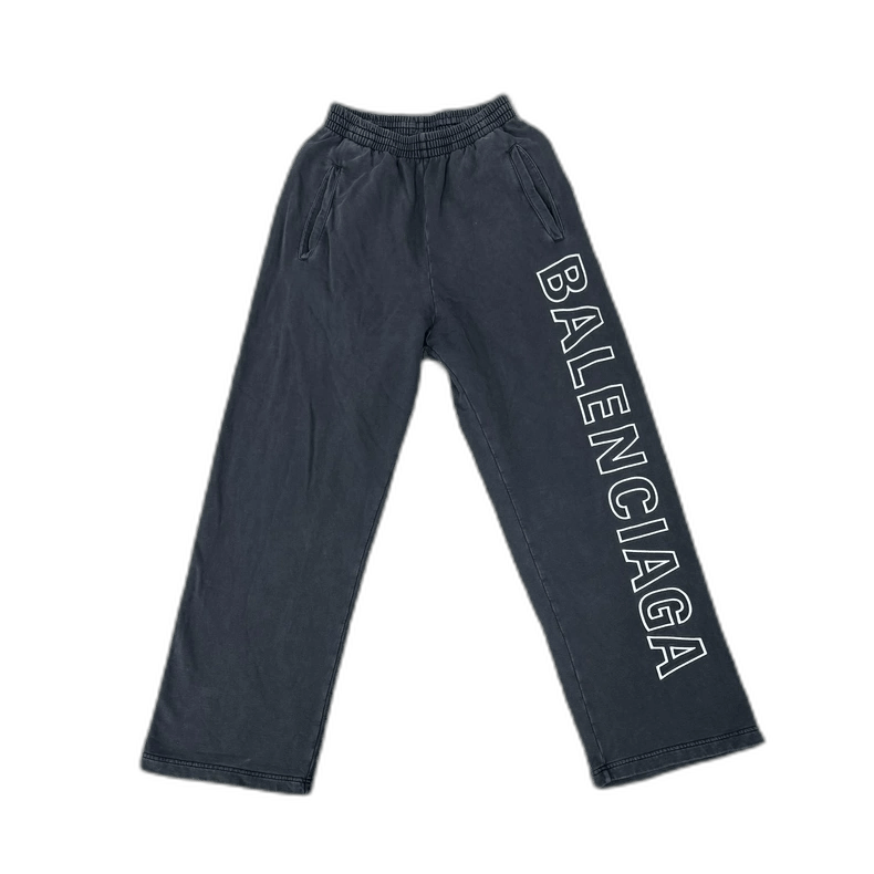 Balenciaga Balenciaga Washed Grey Logo Pants XS Size-2507 Size US 26 / EU 42 - 1 Thumbnail