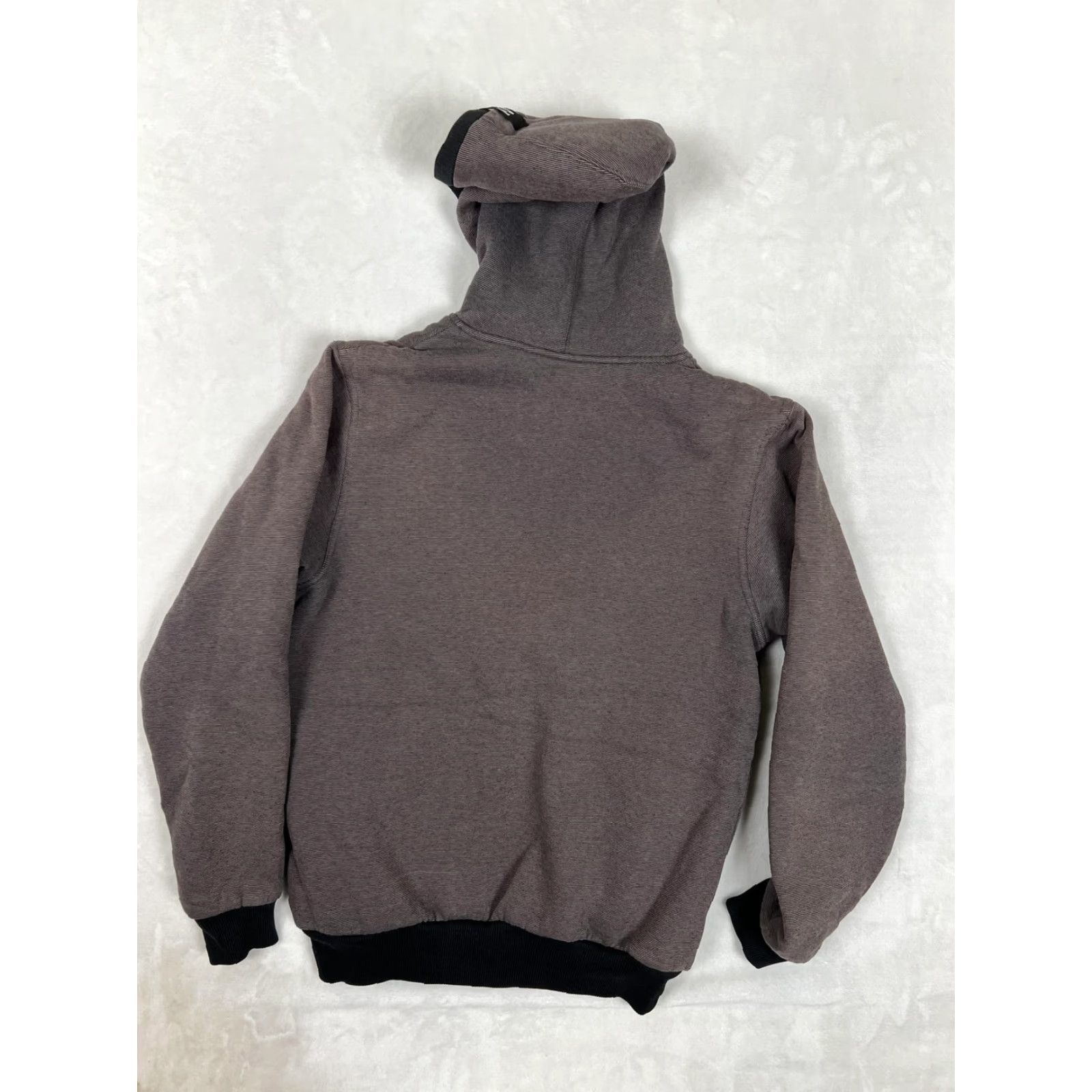 Billabong VINTAGE Billabong Jacket S Gray Fleece Lined Hooded Full Zip Boys Surf Popular Zip Size US S / EU 44-46 / 1 - 8 Thumbnail