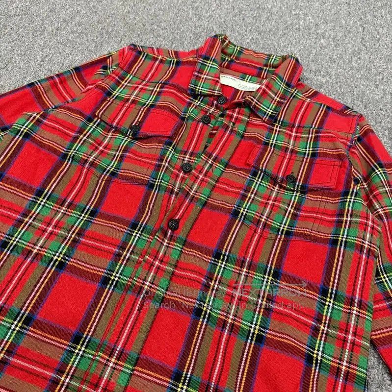 Off-White Off-White Red Plaid Cotton Long Sleeve Shirt . Size US XS / EU 42 / 0 - 3 Thumbnail
