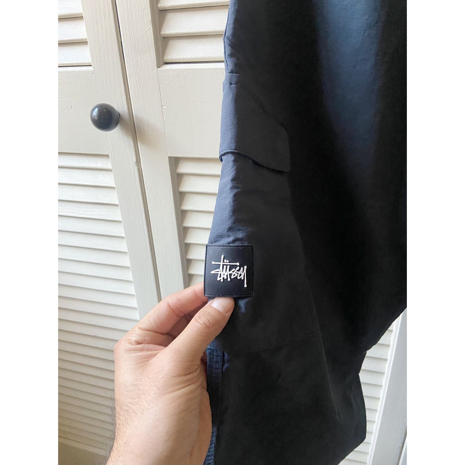 Stussy Stussy Nylon Cargo Pants Elastic Belted Waistband Blue Grey Size US 30 / EU 46 - 4 Thumbnail