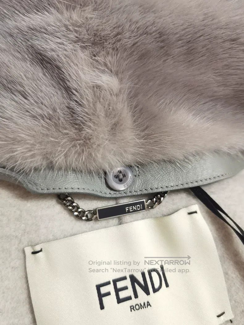 Fendi Fendi Genuine Cashmere Fur Collar Coat Size S / US 4 / IT 40 - 5 Thumbnail