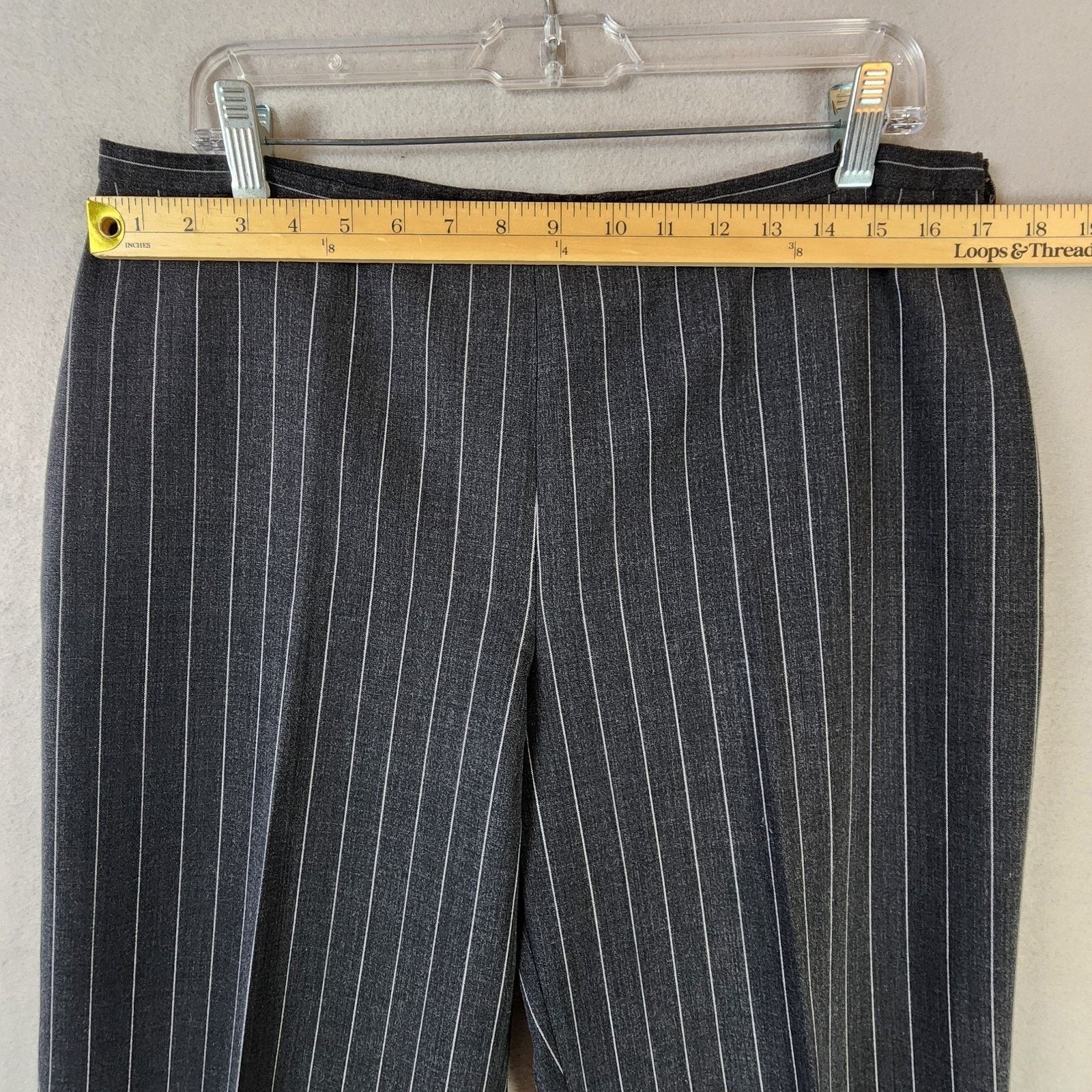 Escada Escada Pinstripe Pant Suit Blazer+Trousers Women Sz 12 Wool Size XL / US 12-14 / IT 48-50 - 10 Thumbnail