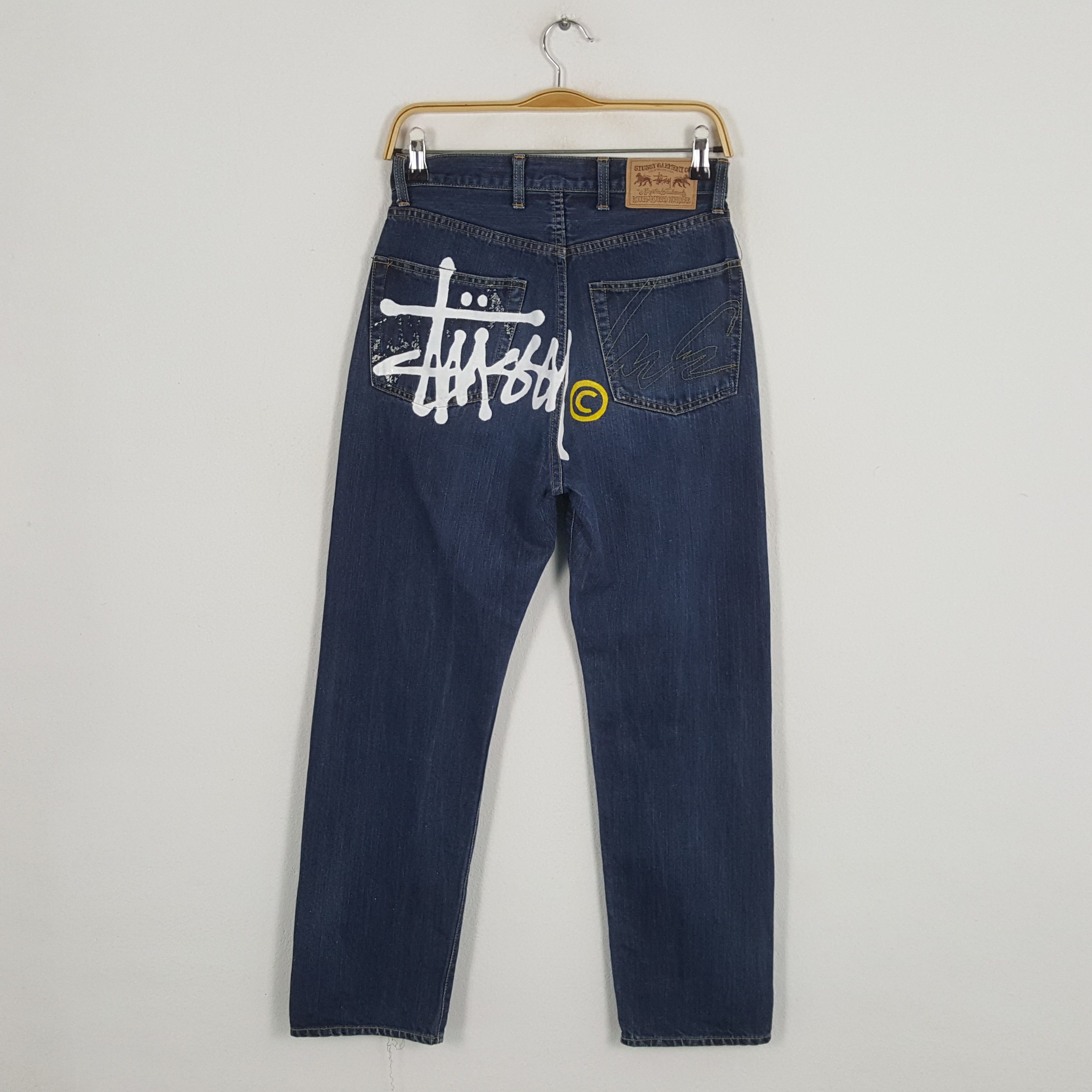 Japanese Brand × Stussy × Vintage Vintage STUSSY Streetwear Skateboard Style Jeans Size US 27 - 1 Thumbnail