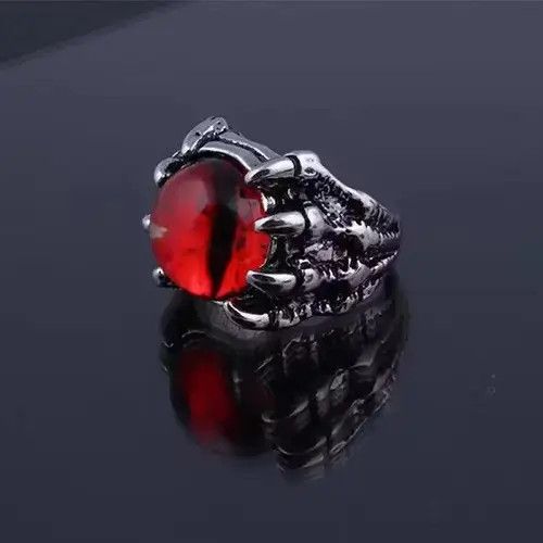 Jewelry × Ring Of Fire Electro Red Eye Ring Crystal Abstract Star Pop Fantasy Size ONE SIZE - 2 Thumbnail