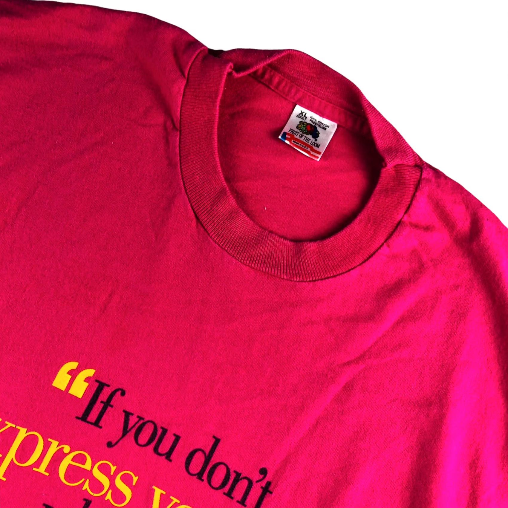 Fruit Of The Loom VINTAGE Virginia Slims Men’s T-Shirt Pink XL Short Sleeve Single Stitch 100% Cotton Crew Neck Fruit of the Loom Mens Size US XL / EU 56 / 4 - 2 Thumbnail