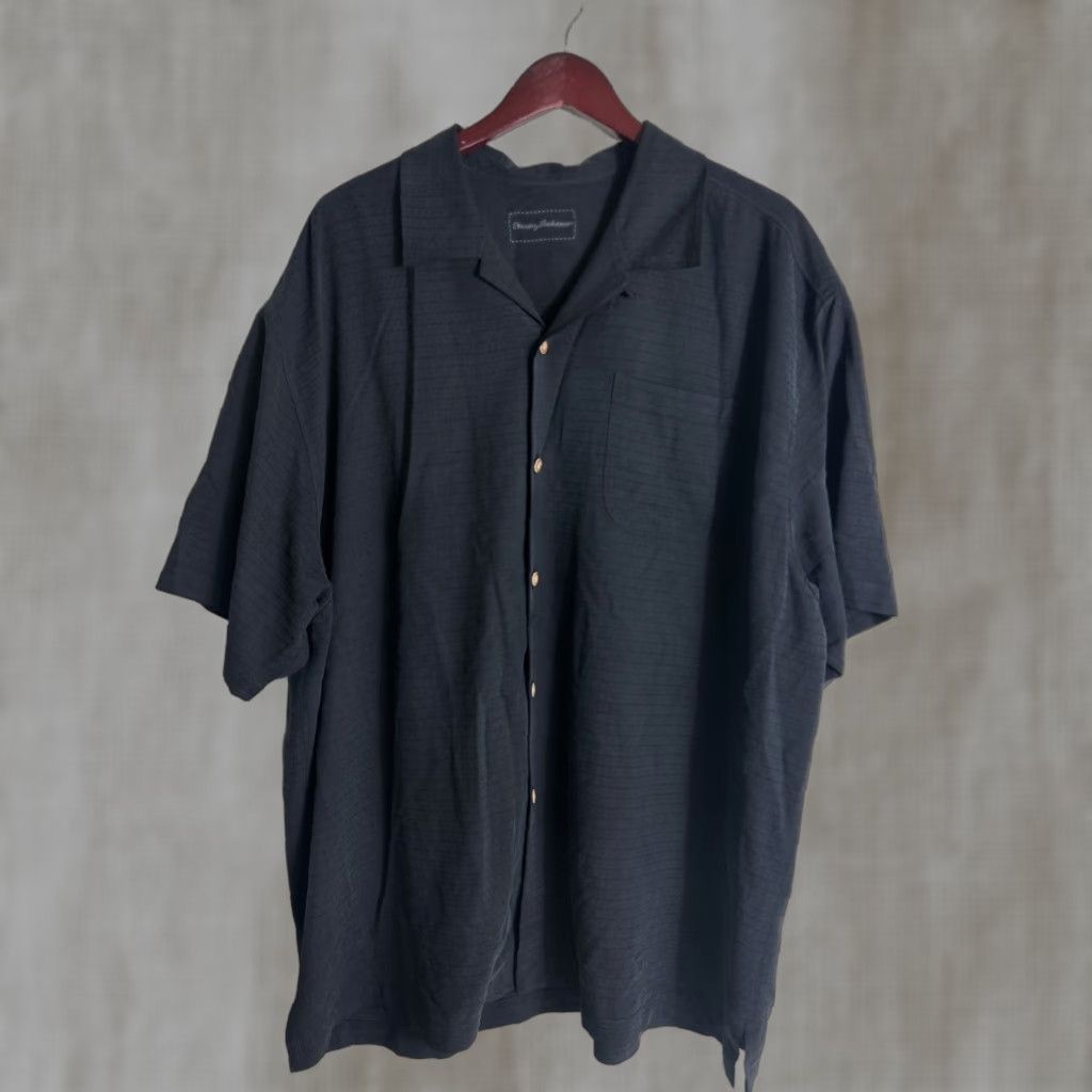 Tommy Bahama Tommy Bahama Shirt XL Men Black Silk Short Sleeve Embroidered Wine Limited Edition Button-Up Size US XL / EU 56 / 4 - 1 Thumbnail