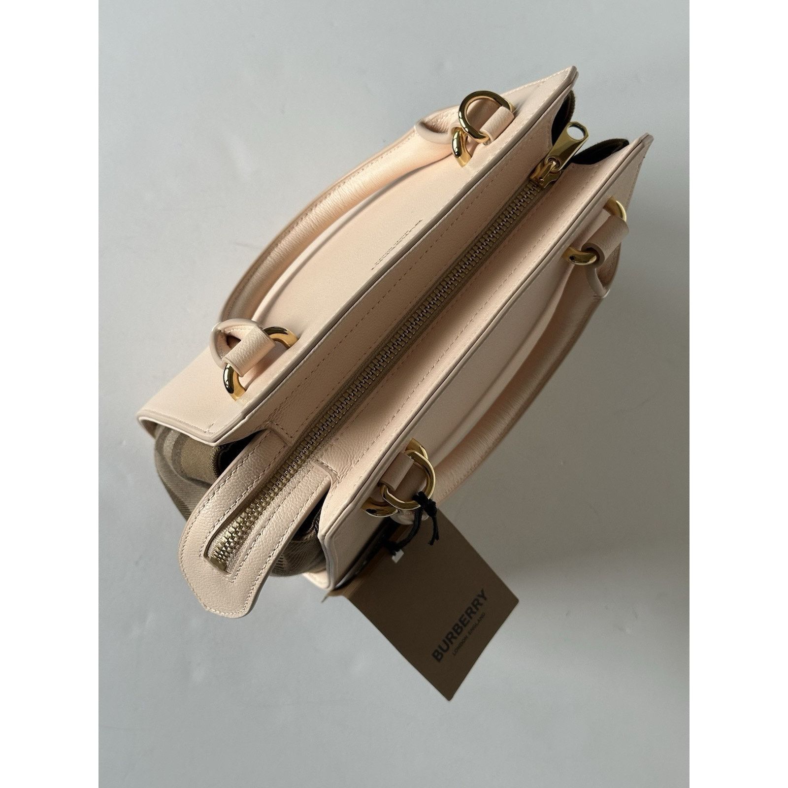 Burberry Burberry Banvell Mini Leather Cross Body Bag Cameo 8084487 Size ONE SIZE - 7 Thumbnail