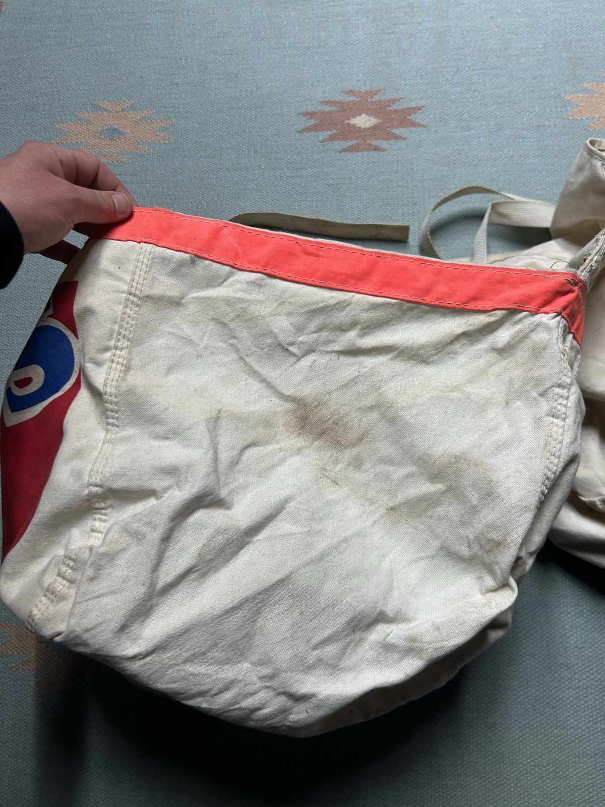 Vintage Vtg Detroit News newspaper saddle bag bicycle canvas newsboy Size ONE SIZE - 12 Thumbnail