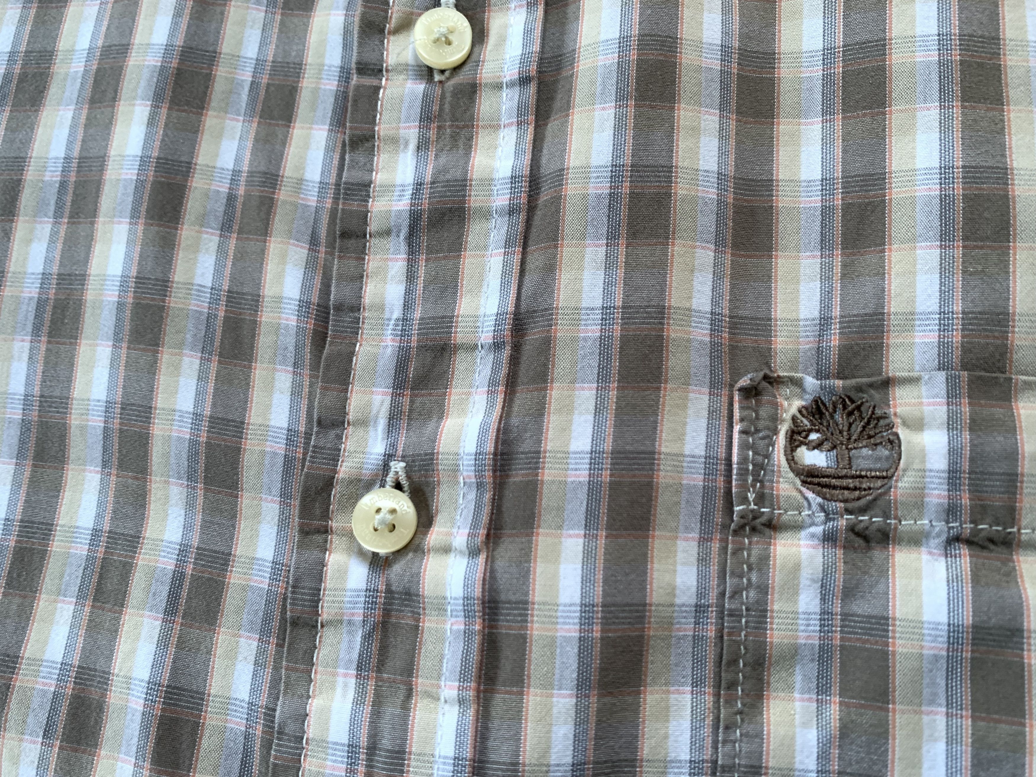 Timberland Vintage Timberland Cotton Plaid Short Sleeve Trek Shirt Size US L / EU 52-54 / 3 - 5 Thumbnail