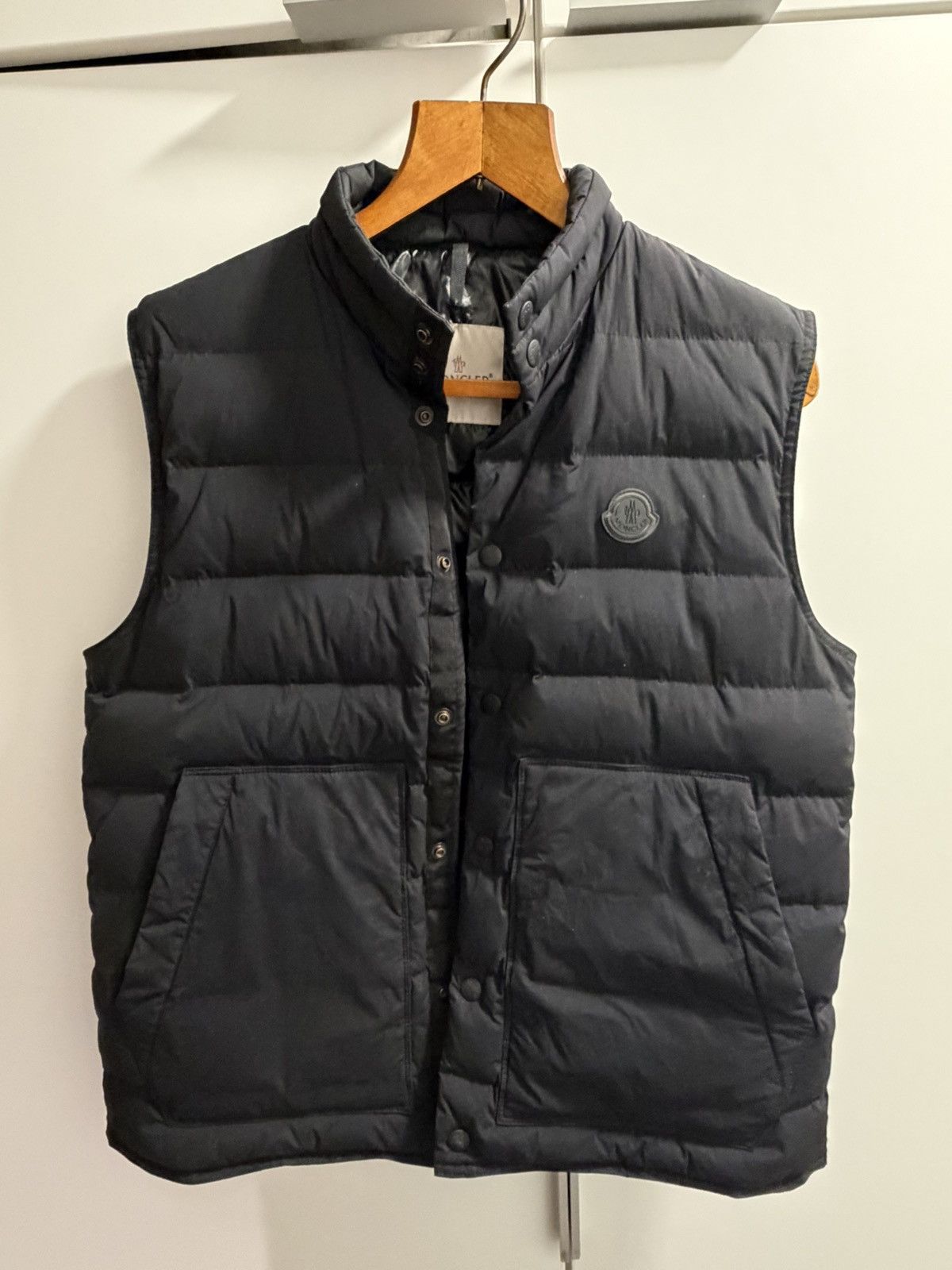 Moncler Moncler Black Goose Down Vest Size US L / EU 52-54 / 3 - 1 Thumbnail