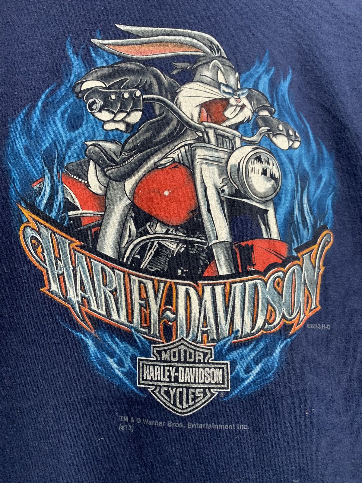 Harley Davidson × Vintage × Warner Bros Harley Davidson x Warner Bros Tshirt Size US S / EU 44-46 / 1 - 3 Thumbnail