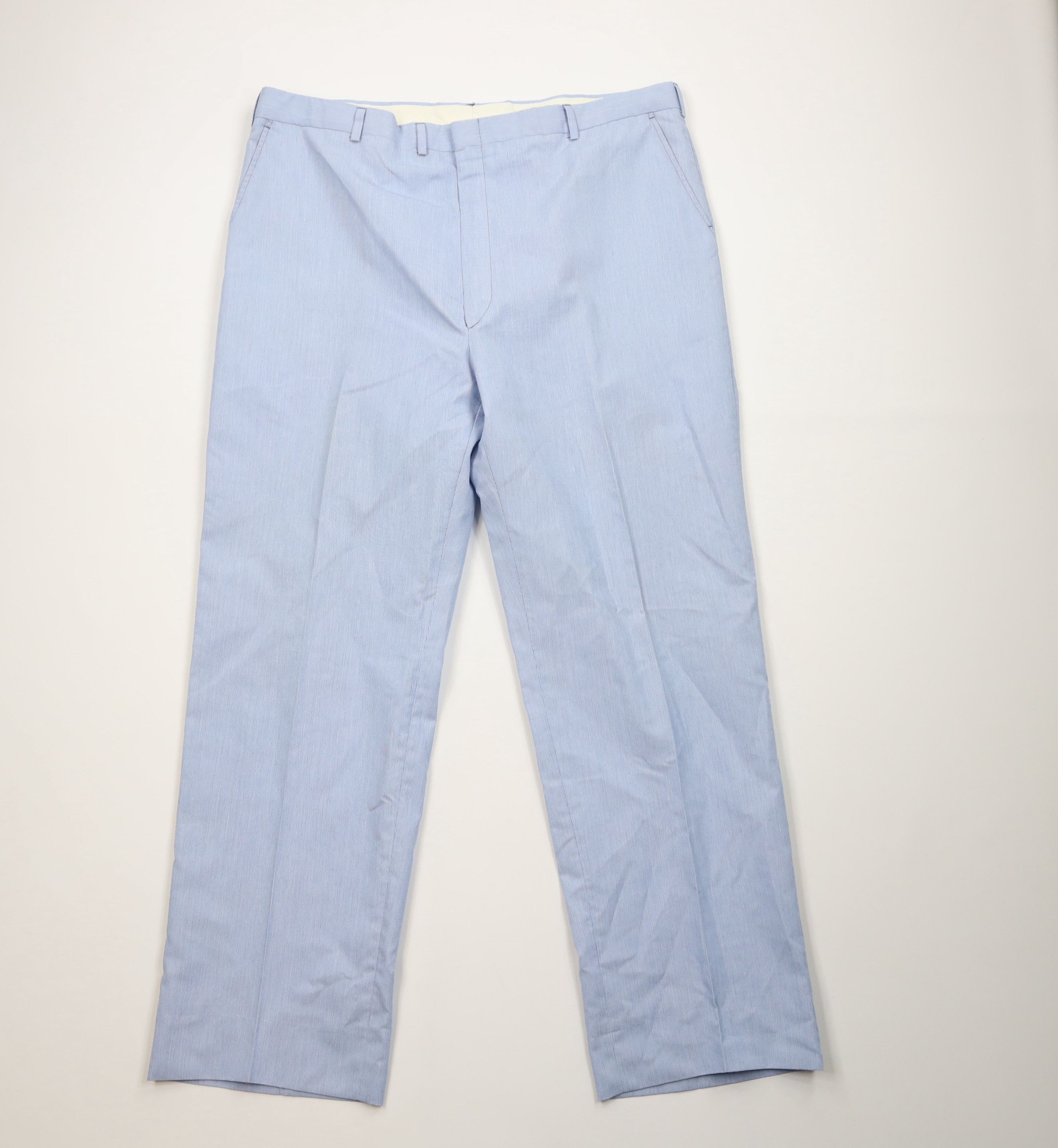 Vintage Vintage 70s Streetwear Pinstriped Wide Leg Chino Pants USA Size US 42 / EU 58 - 1 Thumbnail
