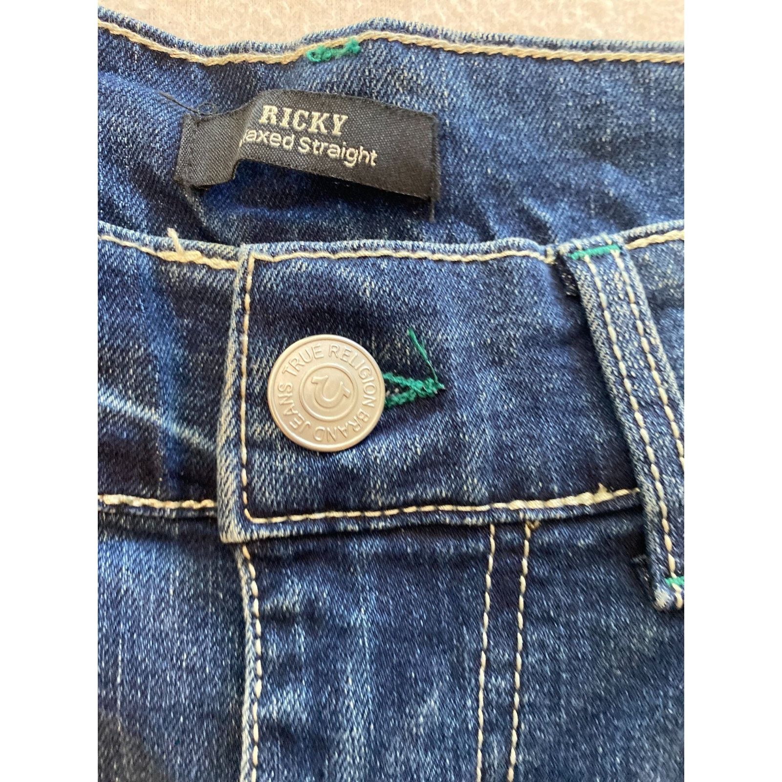 True Religion True Religion Ricky Jeans Mens Size 30 Relaxed Straight NWT Size US 30 / EU 46 - 11 Thumbnail