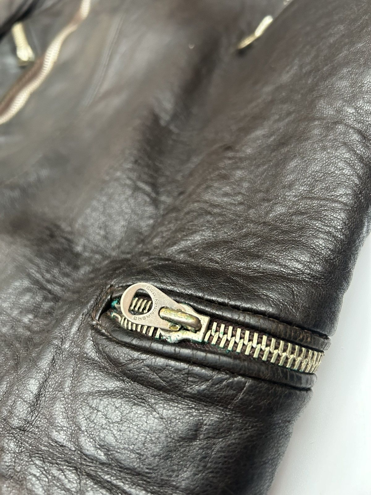Vintage 30-40’s WWII German Leather Motorcycle Jacket DRP Zipp Size US S / EU 44-46 / 1 - 7 Thumbnail
