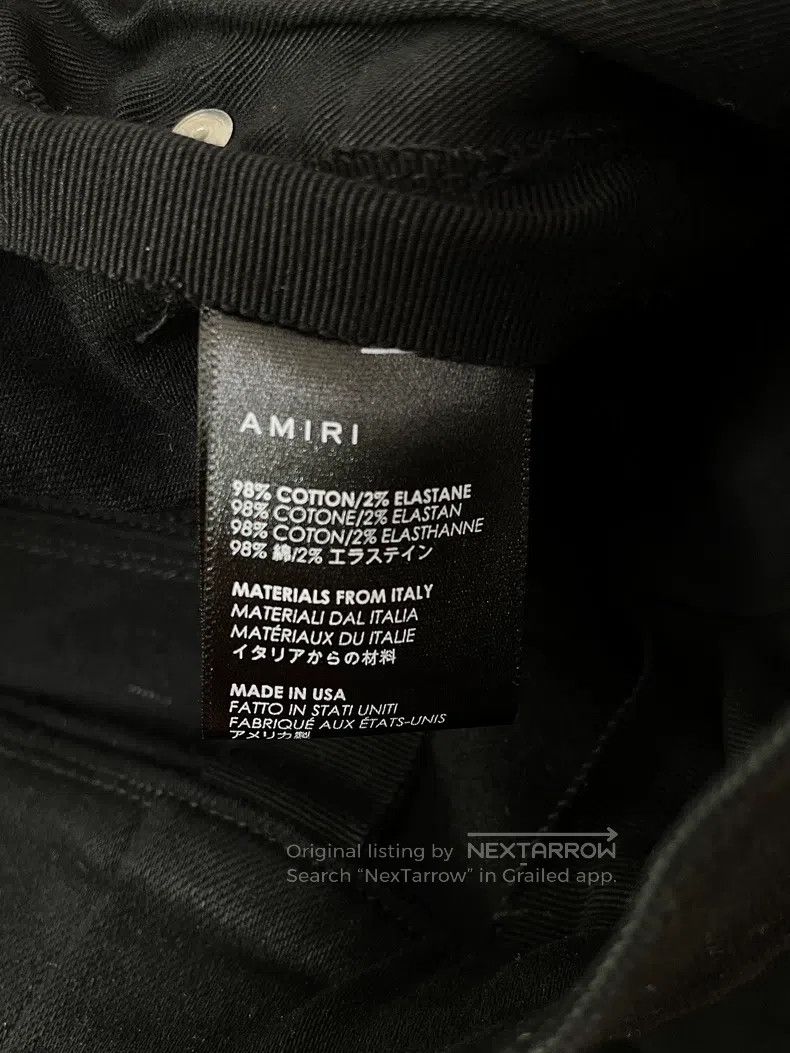 Amiri Amiri Black Jacquard Patchwork Destroyed Cut Denim Pants Size US 32 / EU 48 - 4 Thumbnail