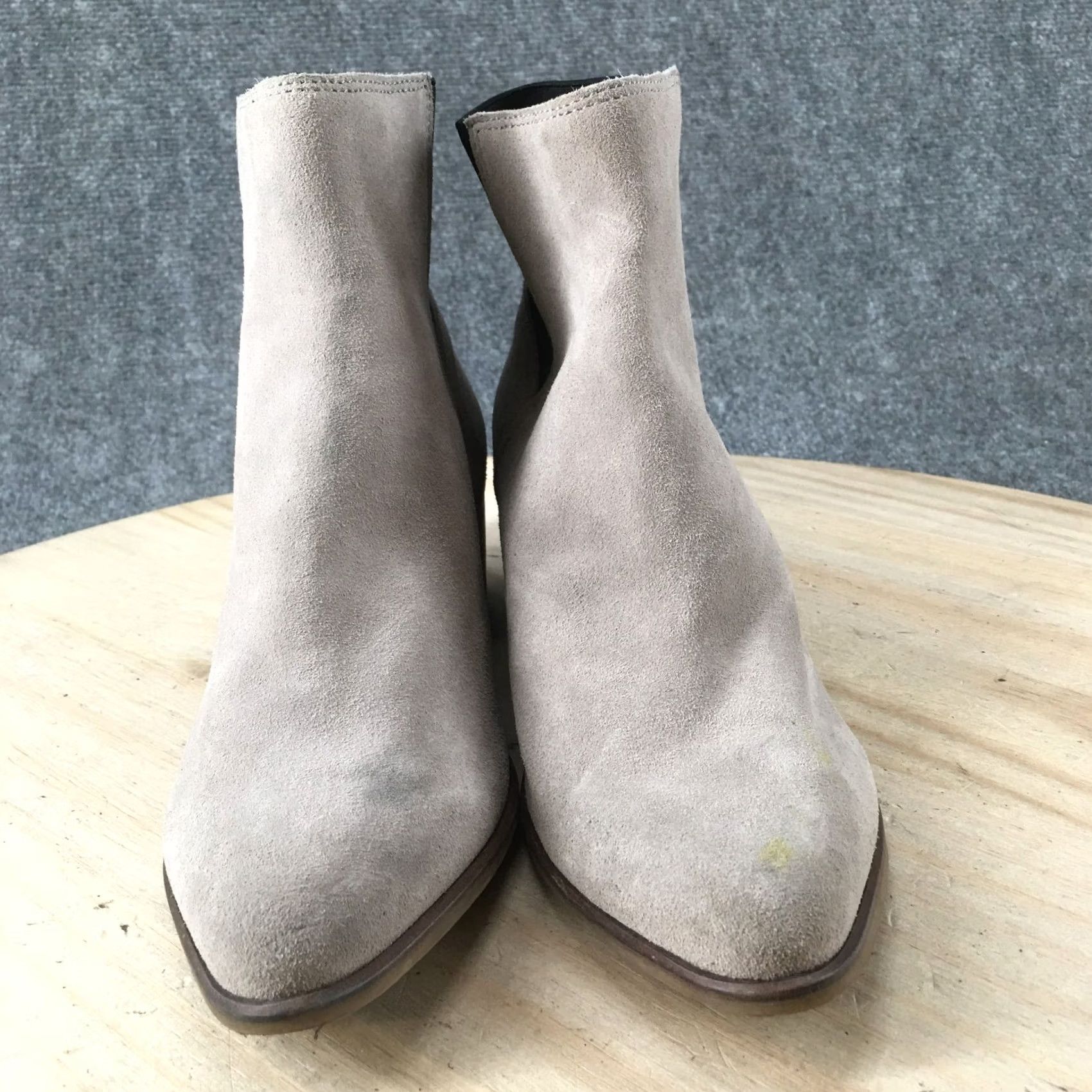 Dolce Vita Dolce Vita Boots Womens 8 M Cyndie Ankle Bootie Beige Leather Pointed Toe Mid Heel Bootie Womens Size US 8 / IT 38 - 6 Thumbnail