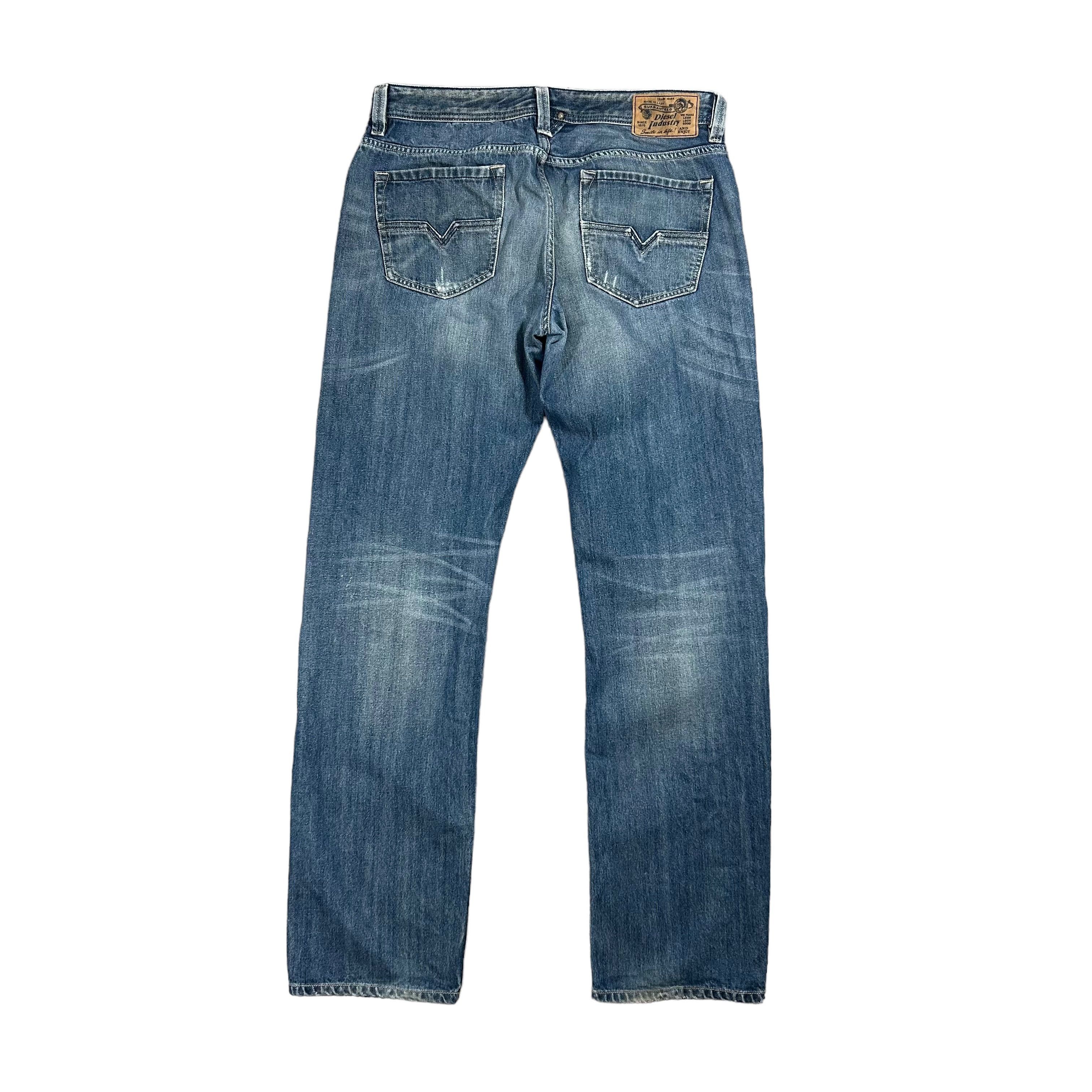 Diesel Diesel Larkee Regular Straight Blue Denim Jeans 008B4 W36L34 Size US 36 / EU 52 - 2 Thumbnail