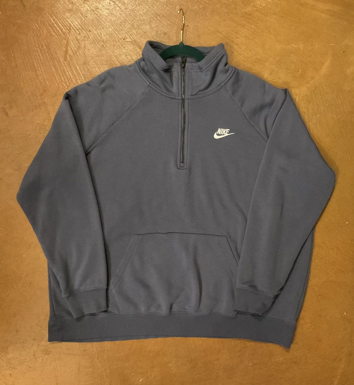 Nike Nike Steel Blue Half-Zip Pullover Size US XXL / EU 58 / 5 - 1 Thumbnail
