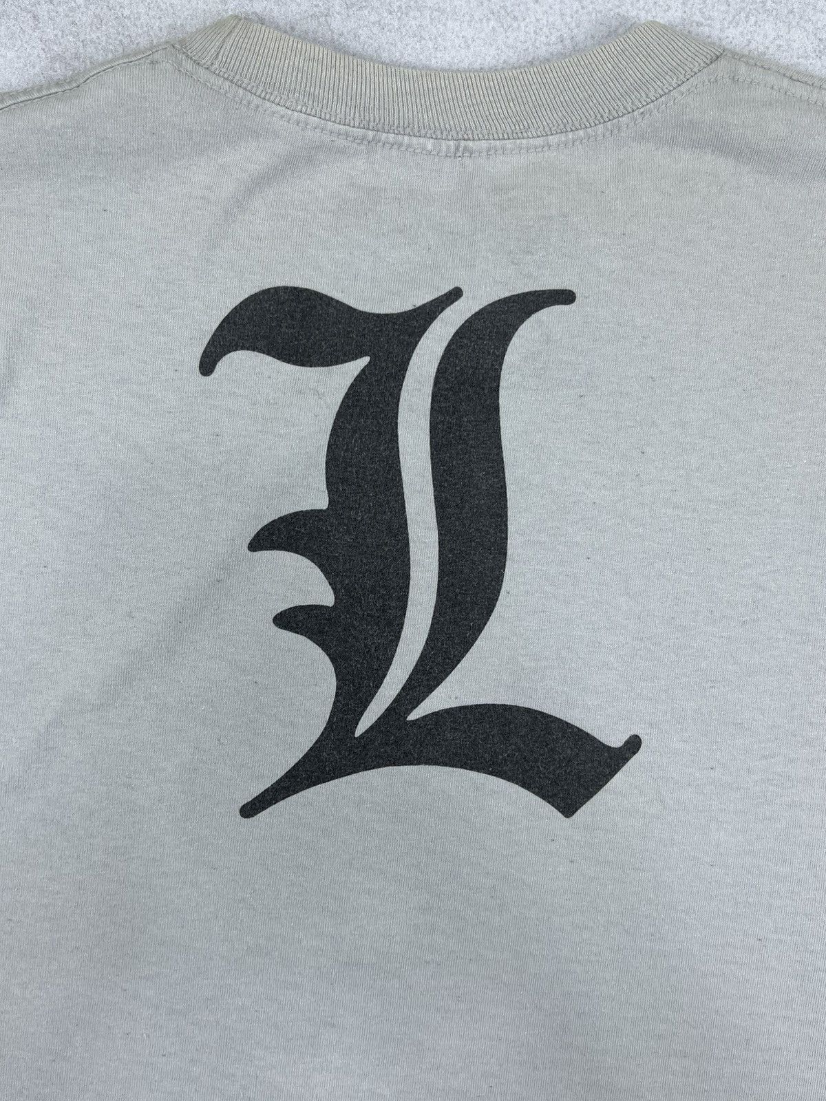 Anime Vintage Death Note Tee (L Lawliet) Over Print RARE🔥 Size US XL / EU 56 / 4 - 4 Thumbnail