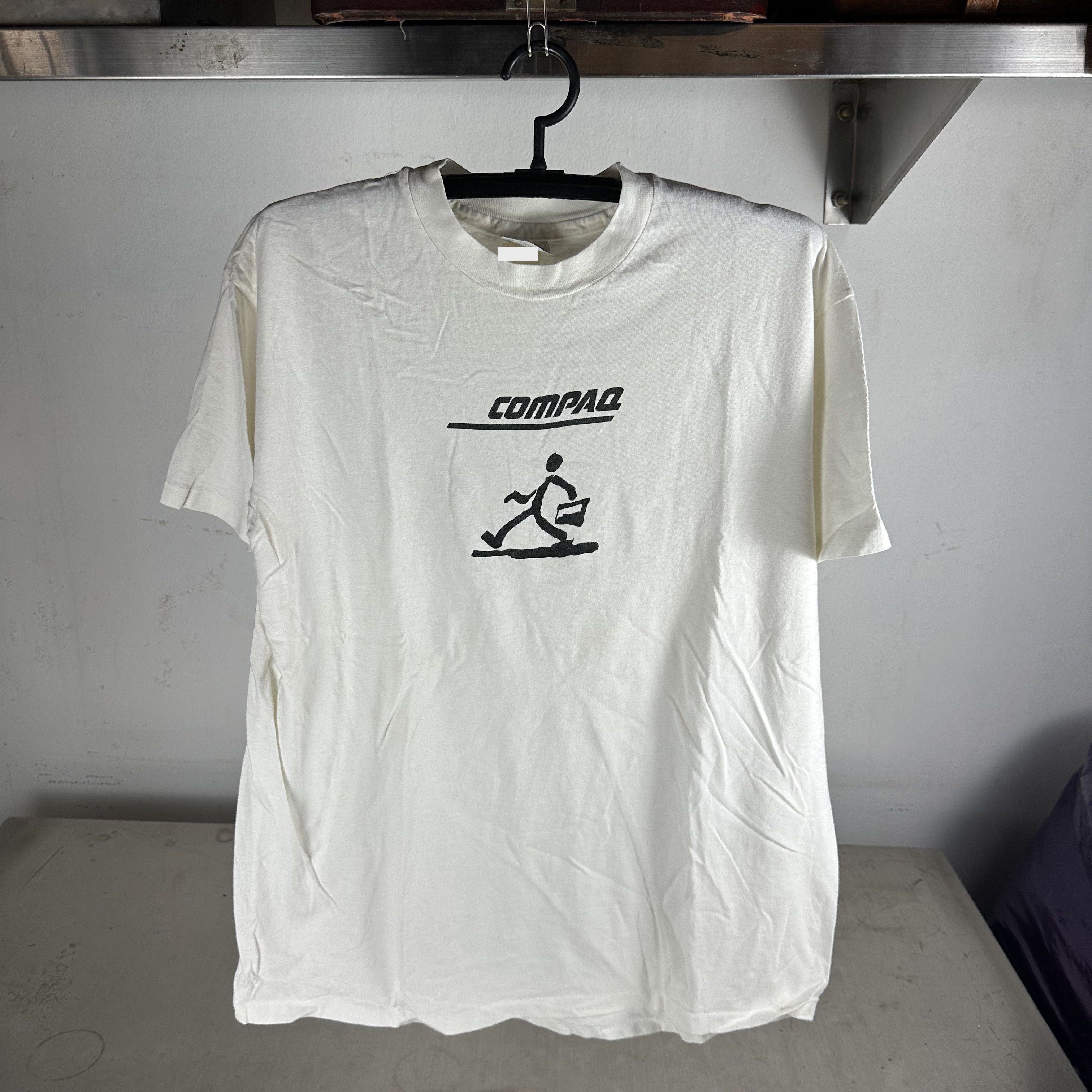 Vintage 90s Compaq Computer Company Promo Single Stitch T-shirt Size US XL / EU 56 / 4 - 1 Thumbnail