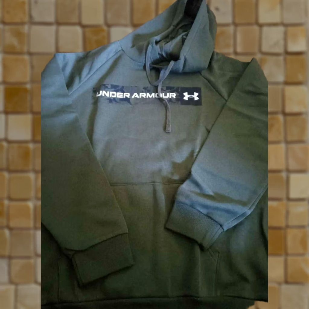 Under Armour New Mens Under Armour Green Fleece Hoodie Sweatshirt Size L Size US L / EU 52-54 / 3 - 1 Preview