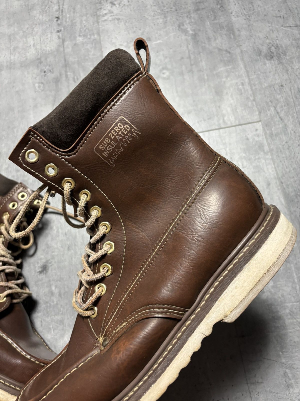 Vintage Vintage 1970’s Sub Zero Insulated Moc Toe Work Boots Size US 10 / EU 43 - 6 Thumbnail