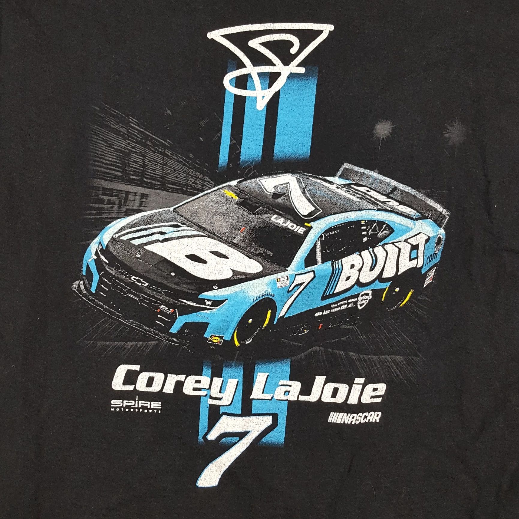 Fruit Of The Loom VINTAGE NASCAR Corey LaJoie Racing Men’s T Shirt 2XL Black Y2K 90s Retro Car Grunge Sport Size US XXL / EU 58 / 5 - 6 Thumbnail