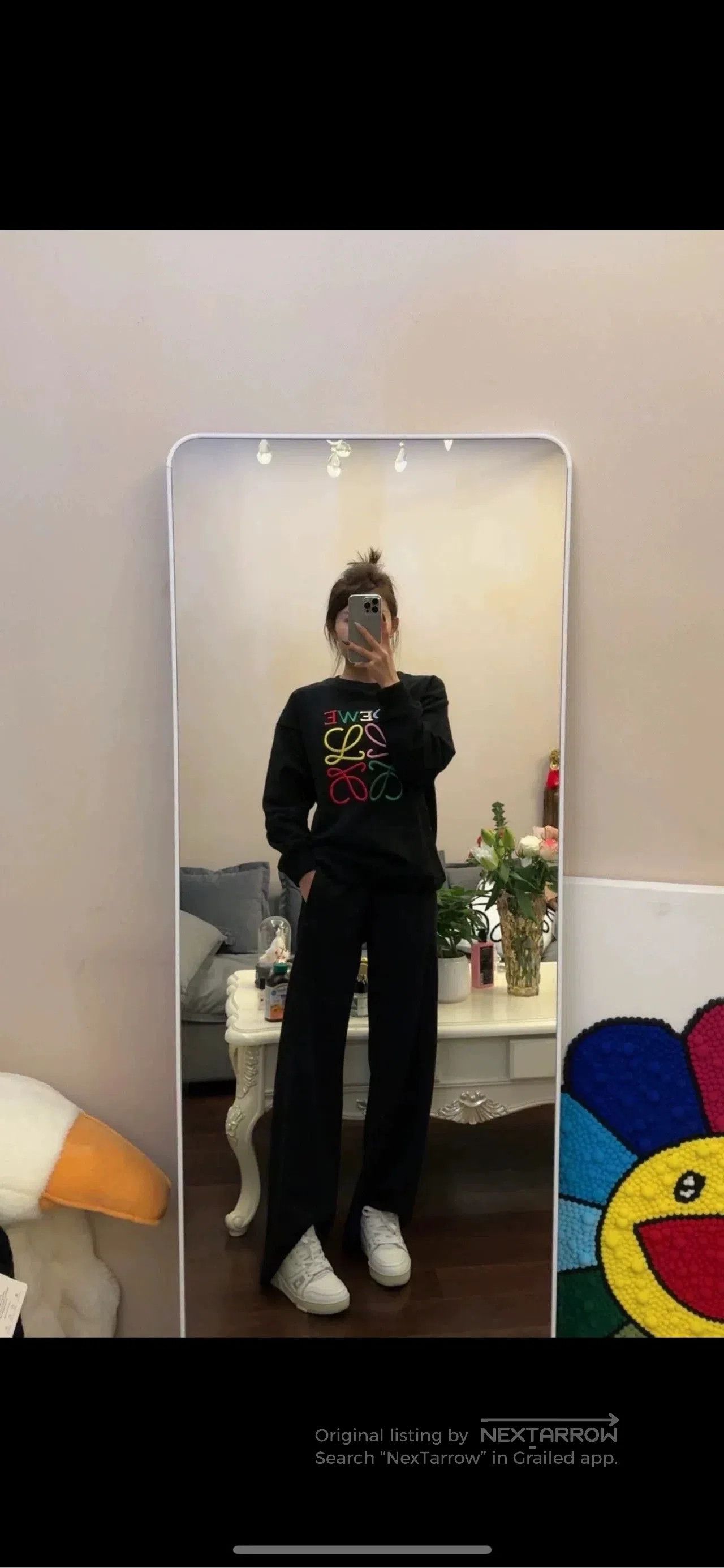 Loewe LOEWE 23FW Color Thread Embroidered Crewneck Sweatshirt. Size XS / US 0-2 / IT 36-38 - 7 Thumbnail