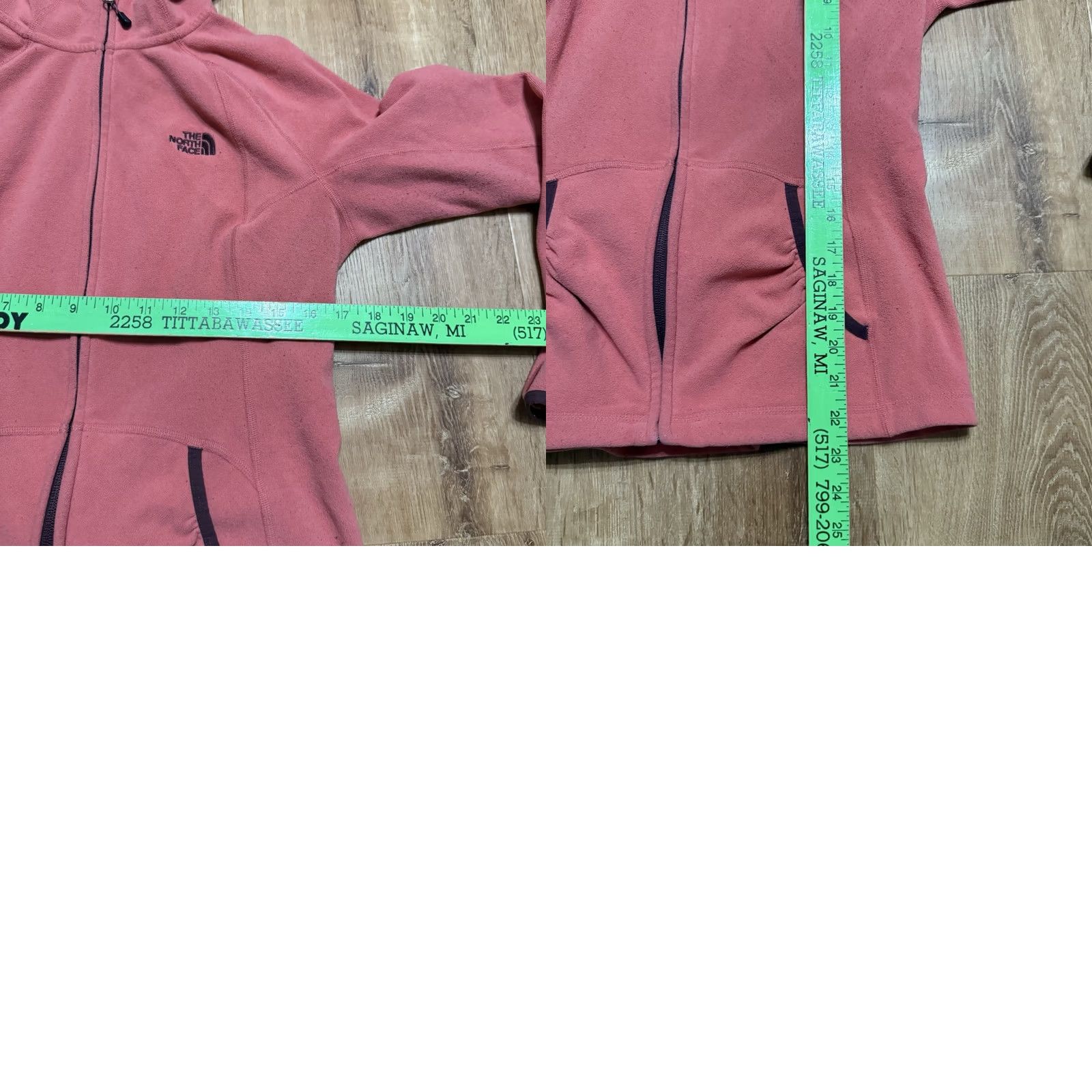 The North Face The North Face Crescent Hooded Fleece Sweater Full Zip Jacket Womens M Salmon Pink Size M / US 6-8 / IT 42-44 - 8 Thumbnail