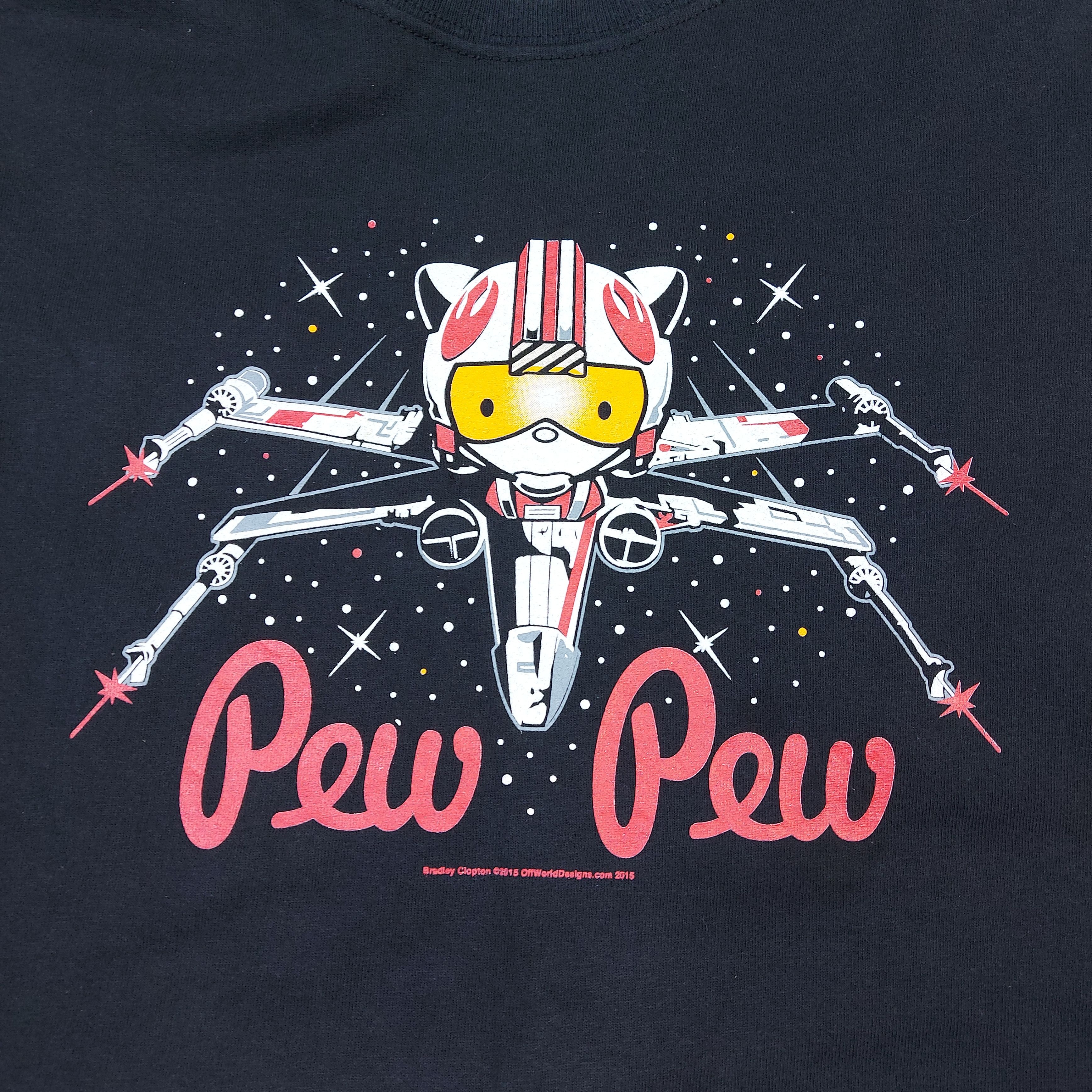 Star Wars 2015 Star Wars x Hello Kitty Pew Pew Bradley Clopton TEE Size US M / EU 48-50 / 2 - 2 Thumbnail
