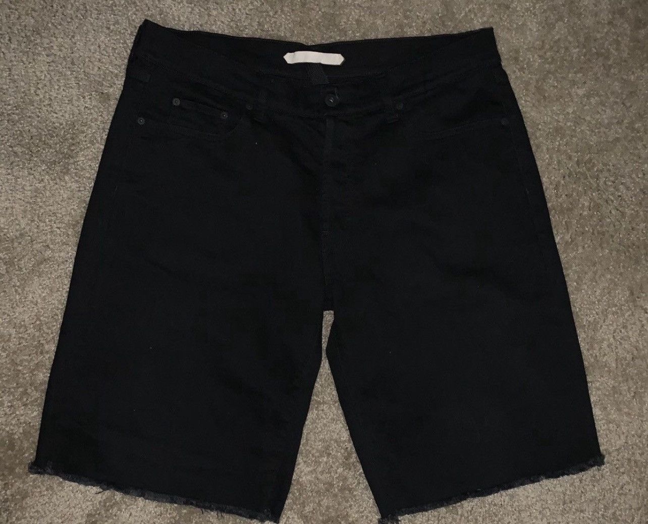 Off-White Off-white Virgil Abloh black cut off shorts Size US 34 / EU 50 - 2 Thumbnail